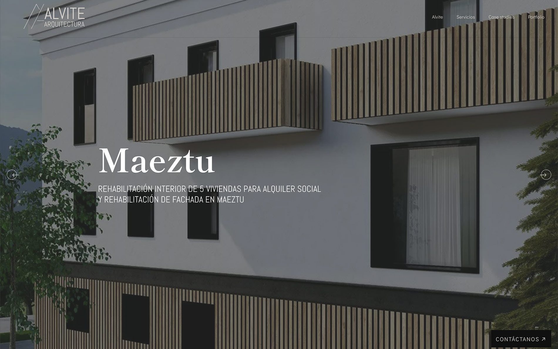 ▷ Ejemplo de página web para estudio de arquitectura [A medida]