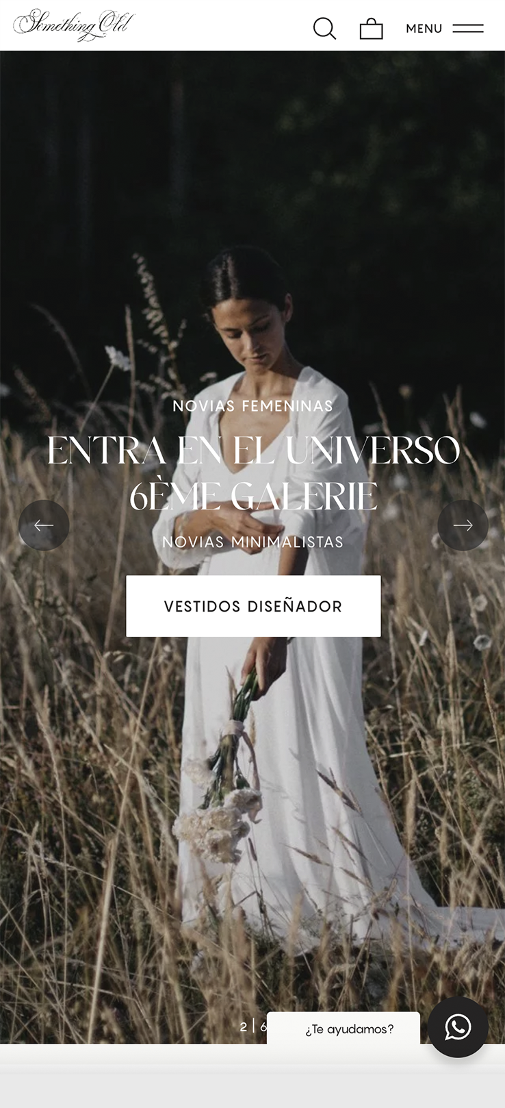 ▷ Ejemplo de página web para vestidos de boda [A medida]