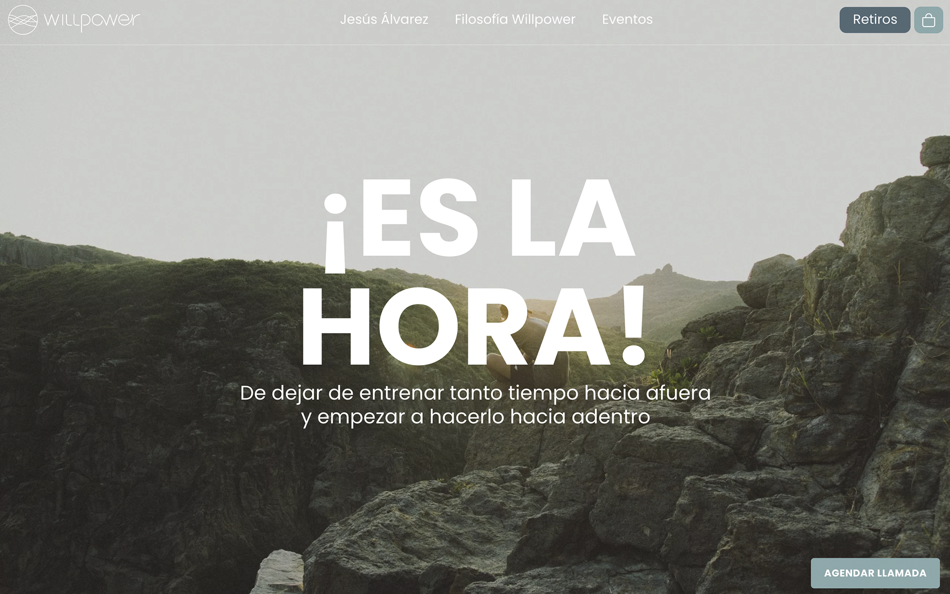 ▷ Ejemplo de página web para retiros [A medida]