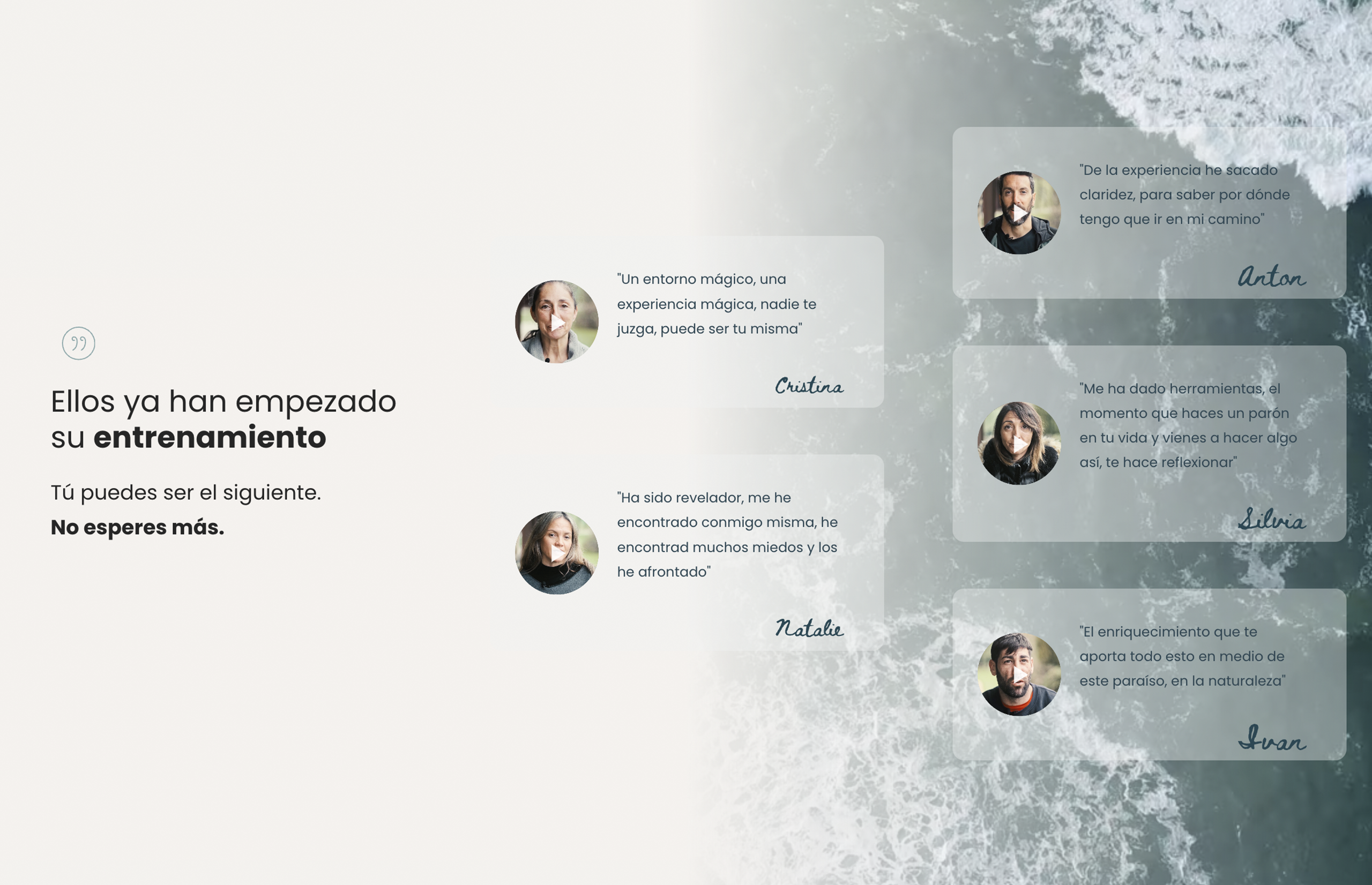 ▷ Ejemplo de página web para retiros [A medida]