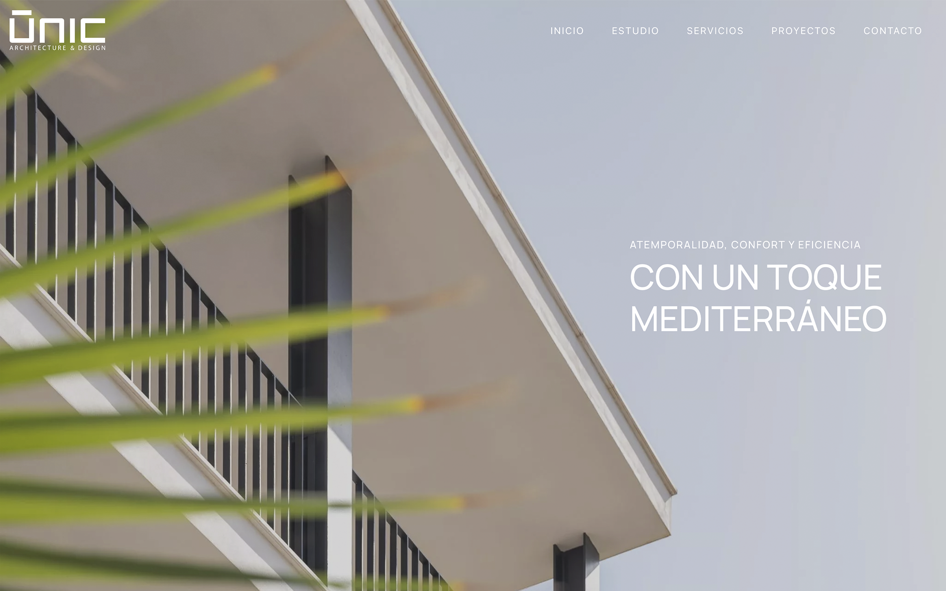 ▷ Ejemplo de página web para arquitectura [A medida]