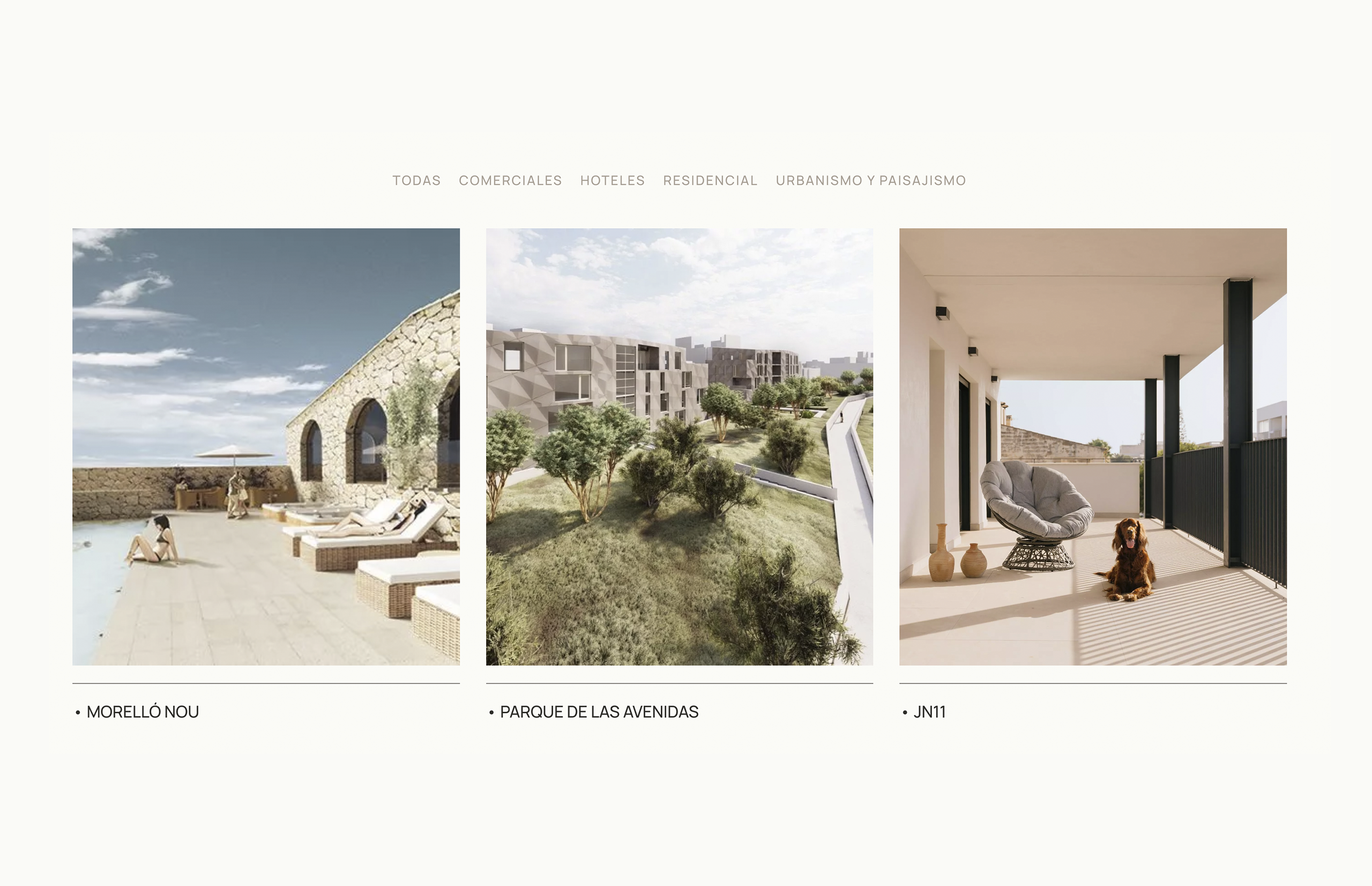 ▷ Ejemplo de página web para arquitectura [A medida]