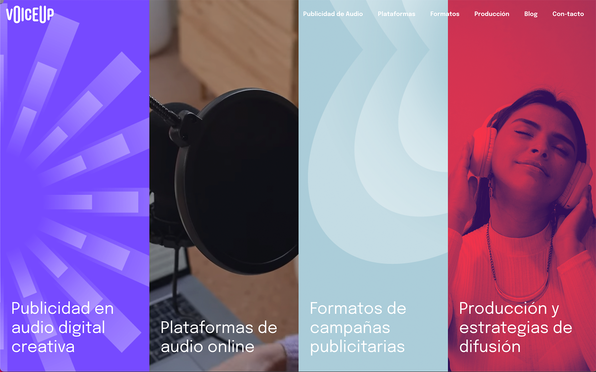 ▷ Ejemplo de página web para audio branding [A medida]