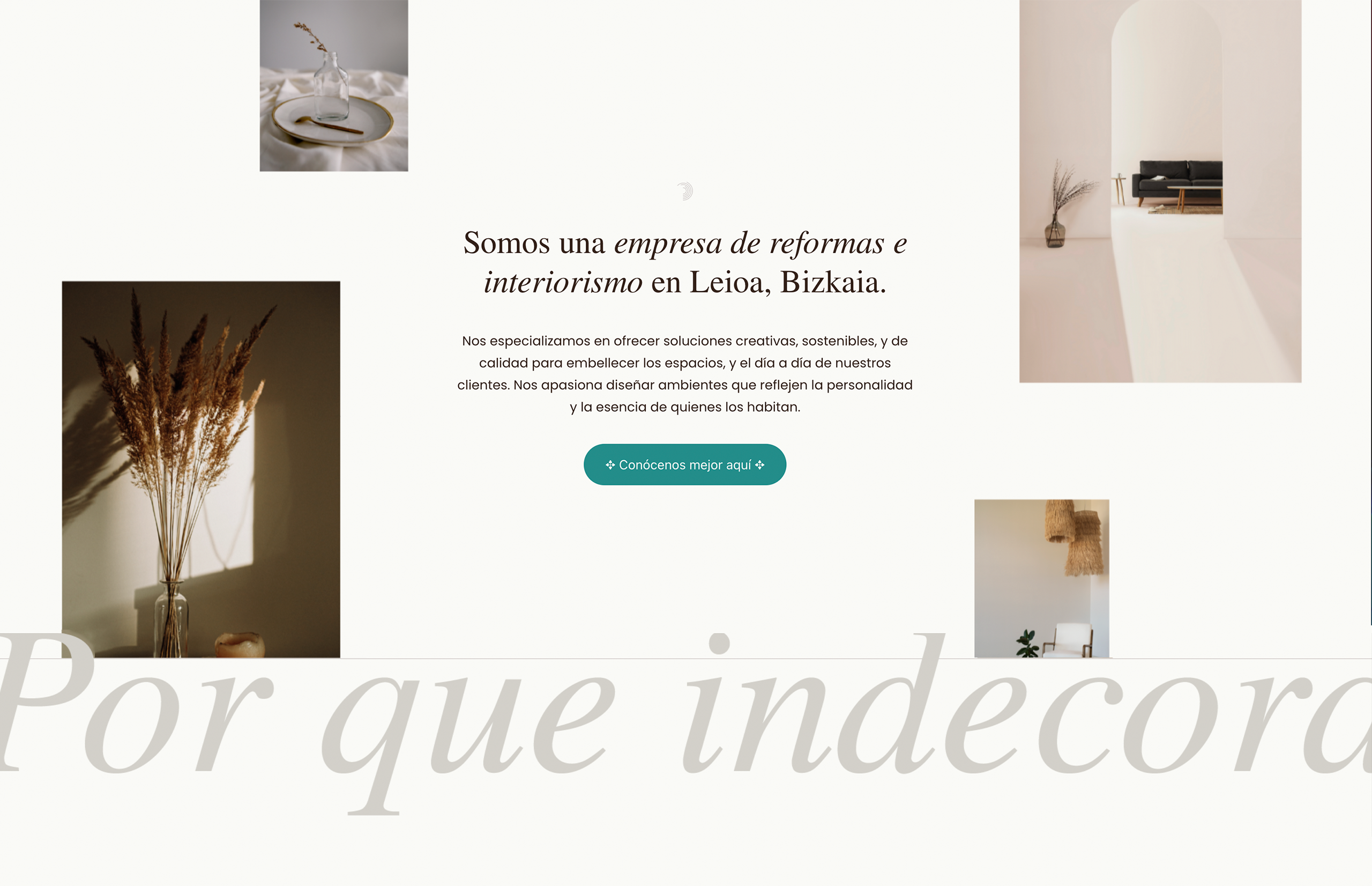 ▷ Ejemplo de página web para reformas e interiorismo [A medida]