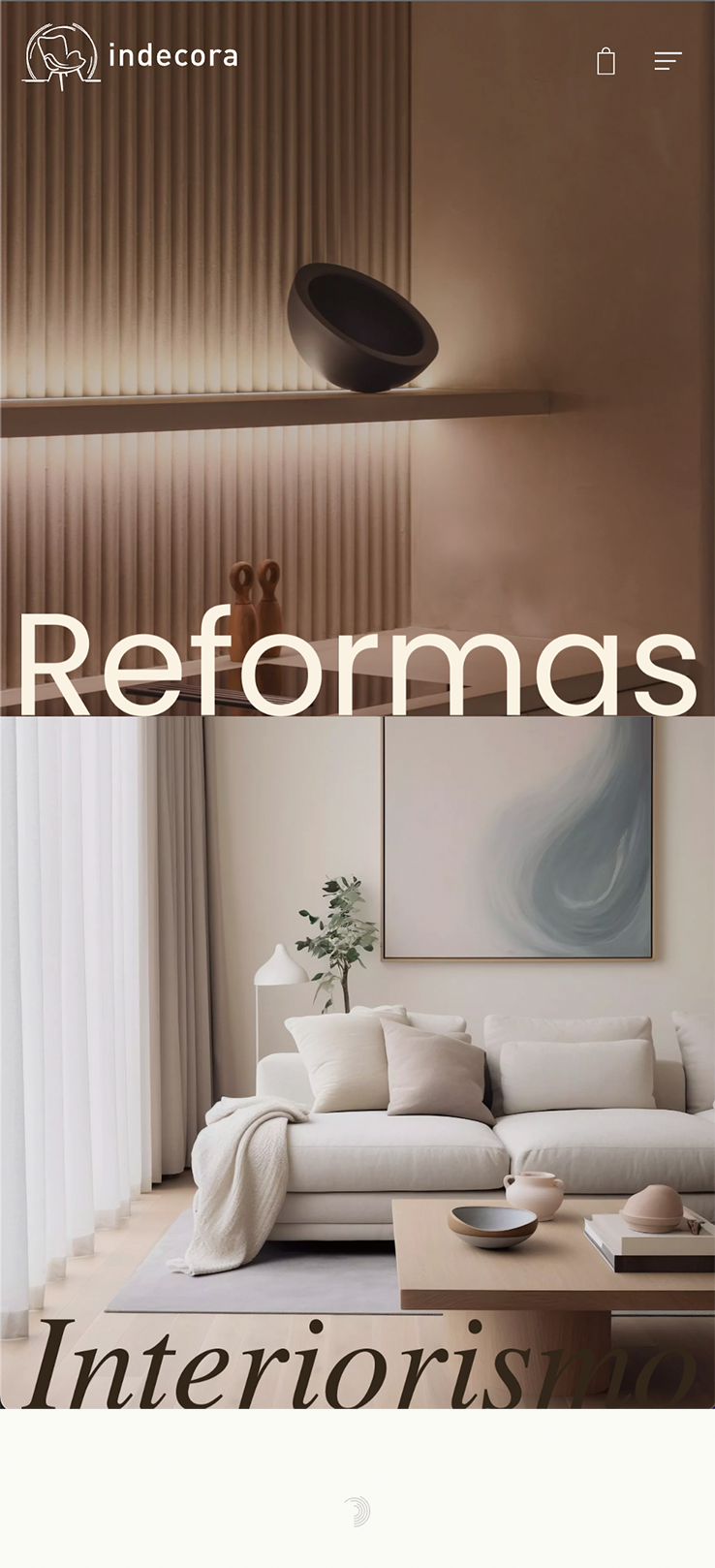 ▷ Ejemplo de página web para reformas e interiorismo [A medida]