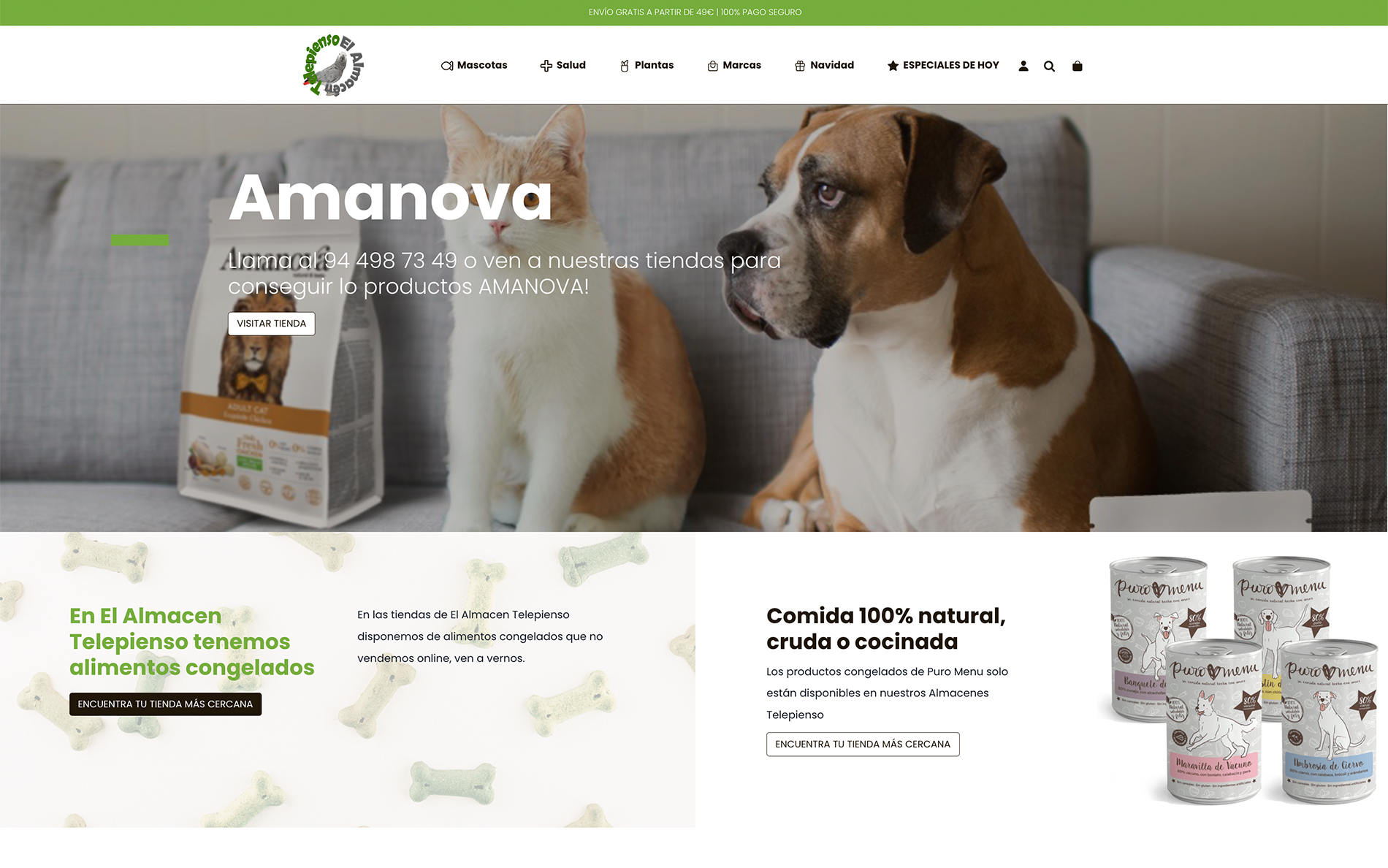▷ Ejemplo de página web para mascotas [A medida]