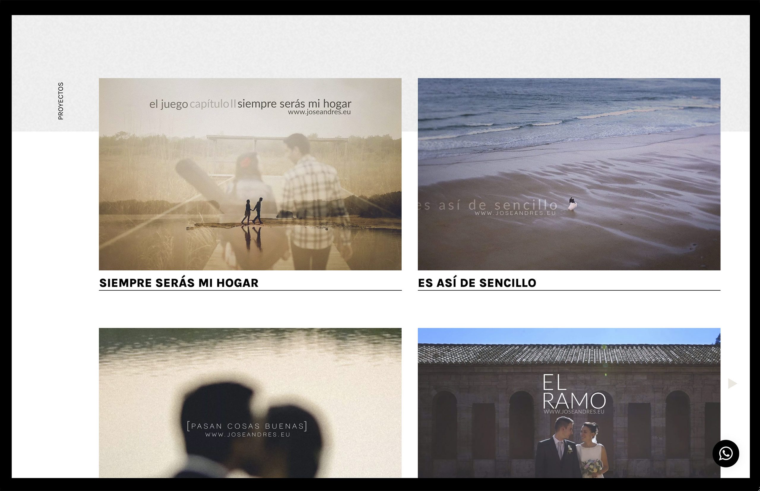 ▷ Ejemplo de página web para fotografia