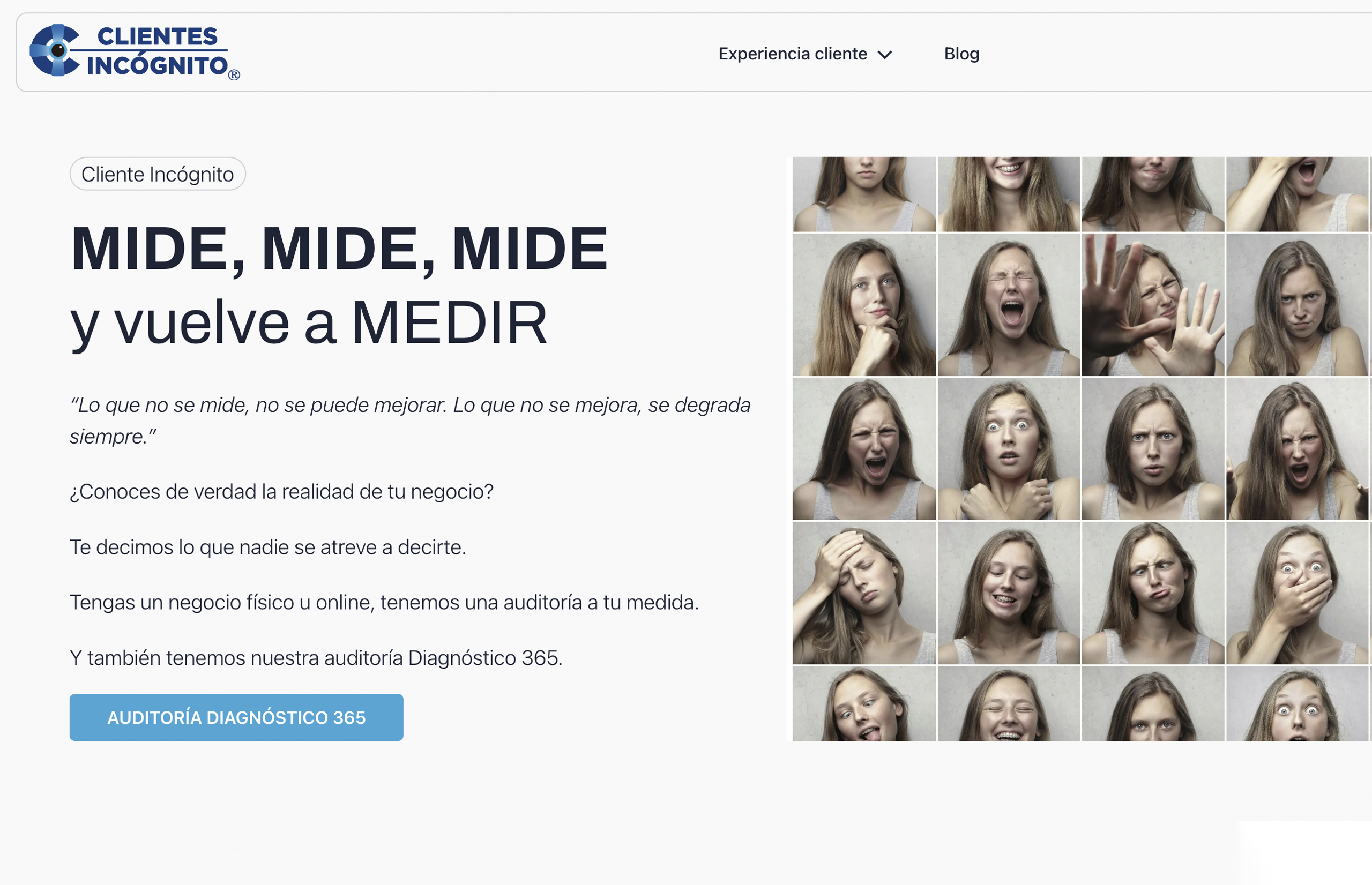 ▷ Ejemplo de página web para atención al cliente [A medida]