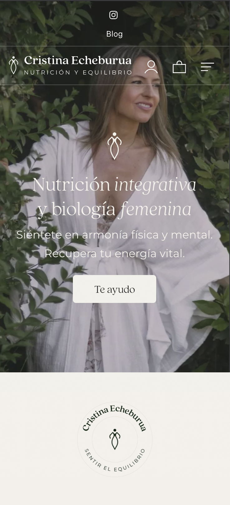 ▷ Ejemplo de página web para nutricionistas [A medida]