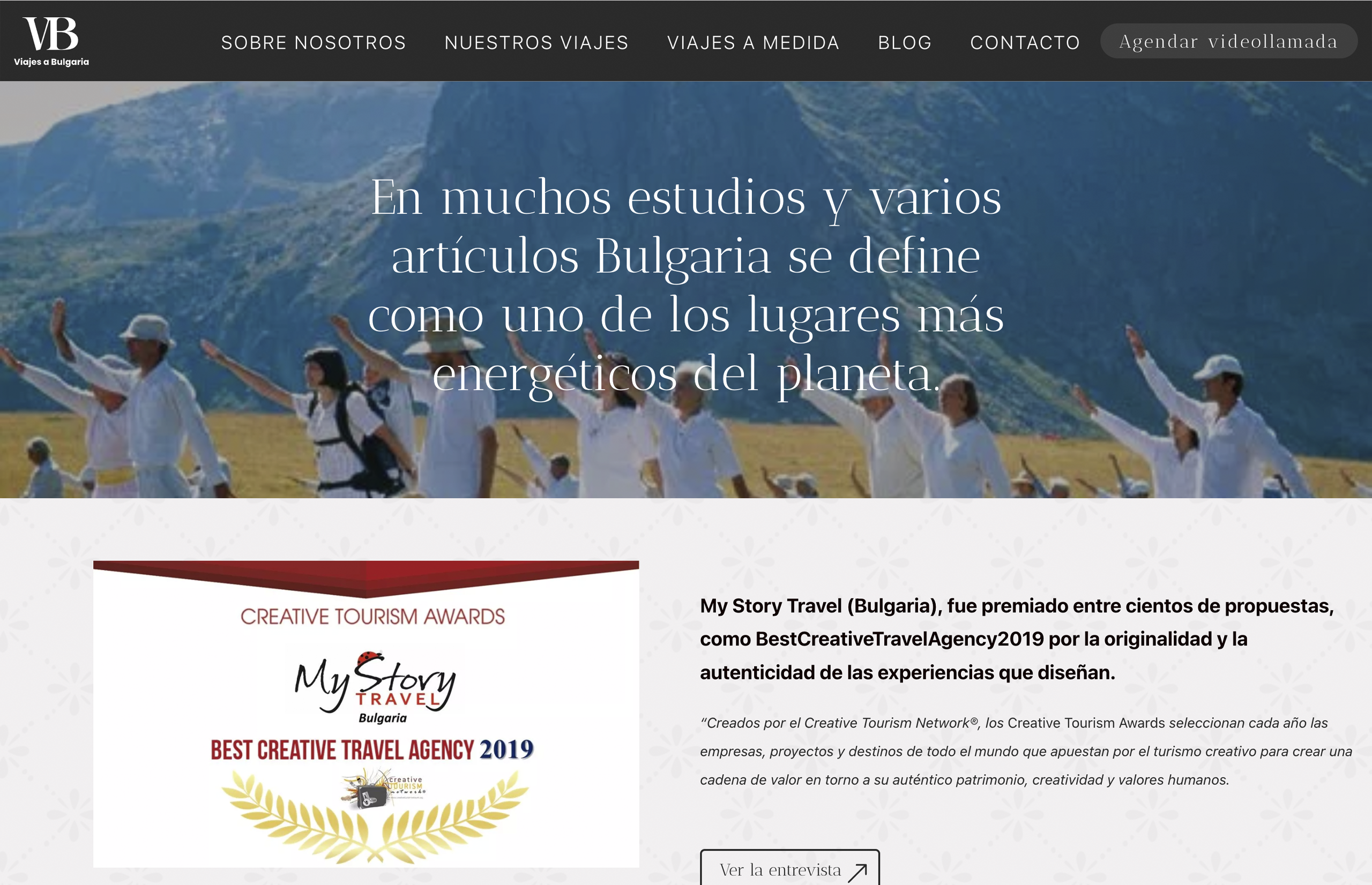 ▷ Ejemplo de página web para agencias de viajes [A medida]