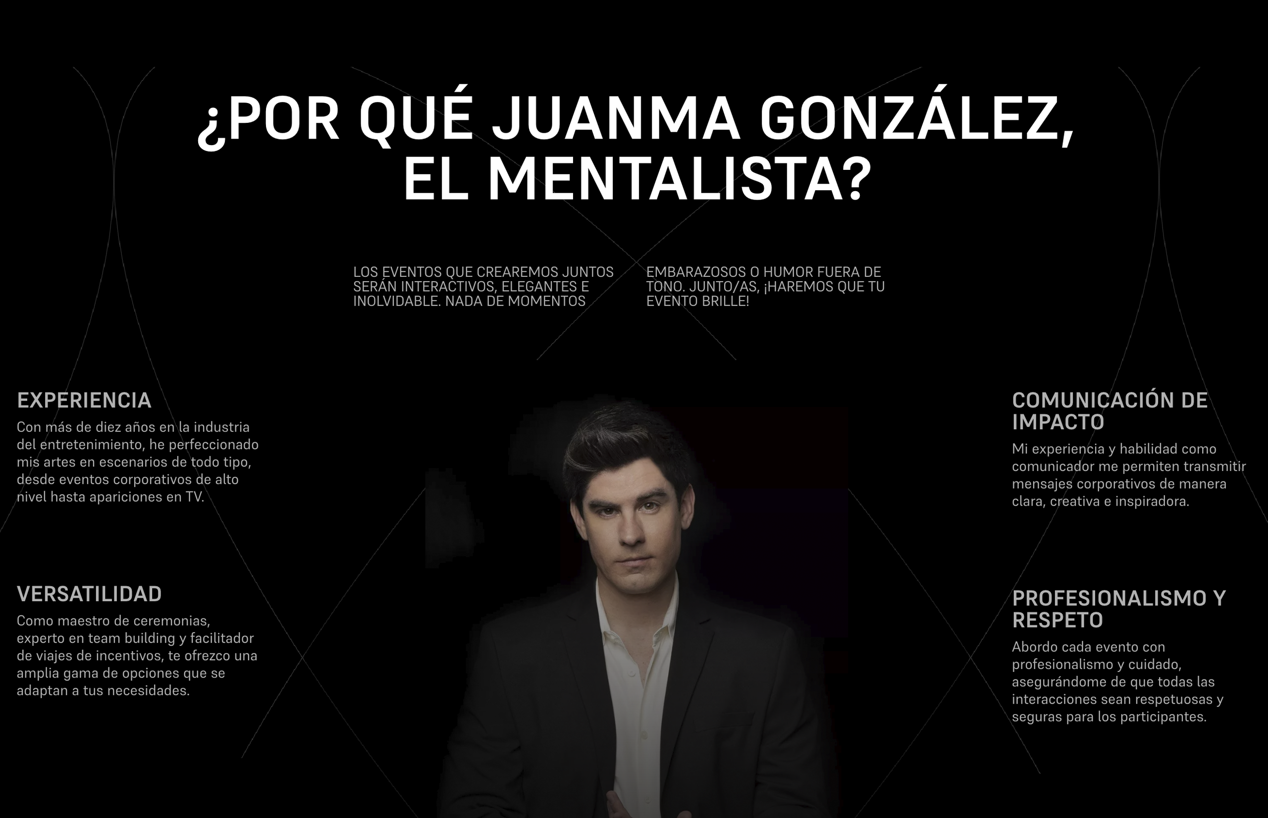 ▷ Ejemplo de página web para ilusionistas [A medida]