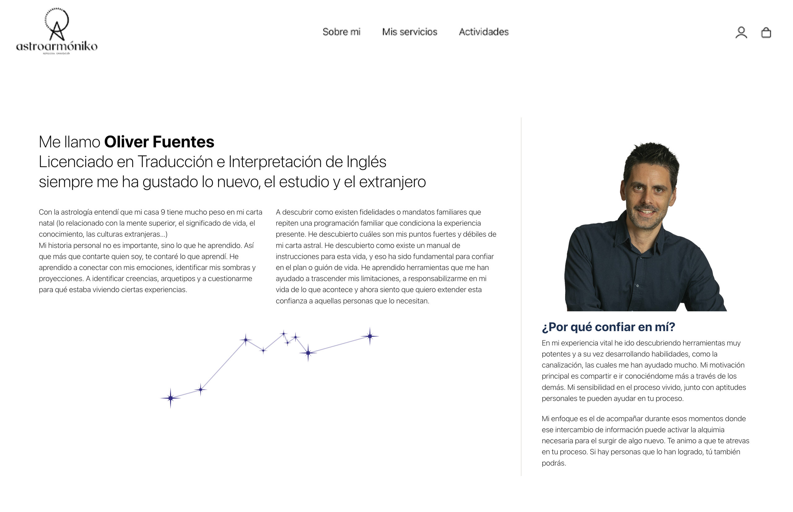 ▷ Ejemplo de página web para astrólogos [A medida]