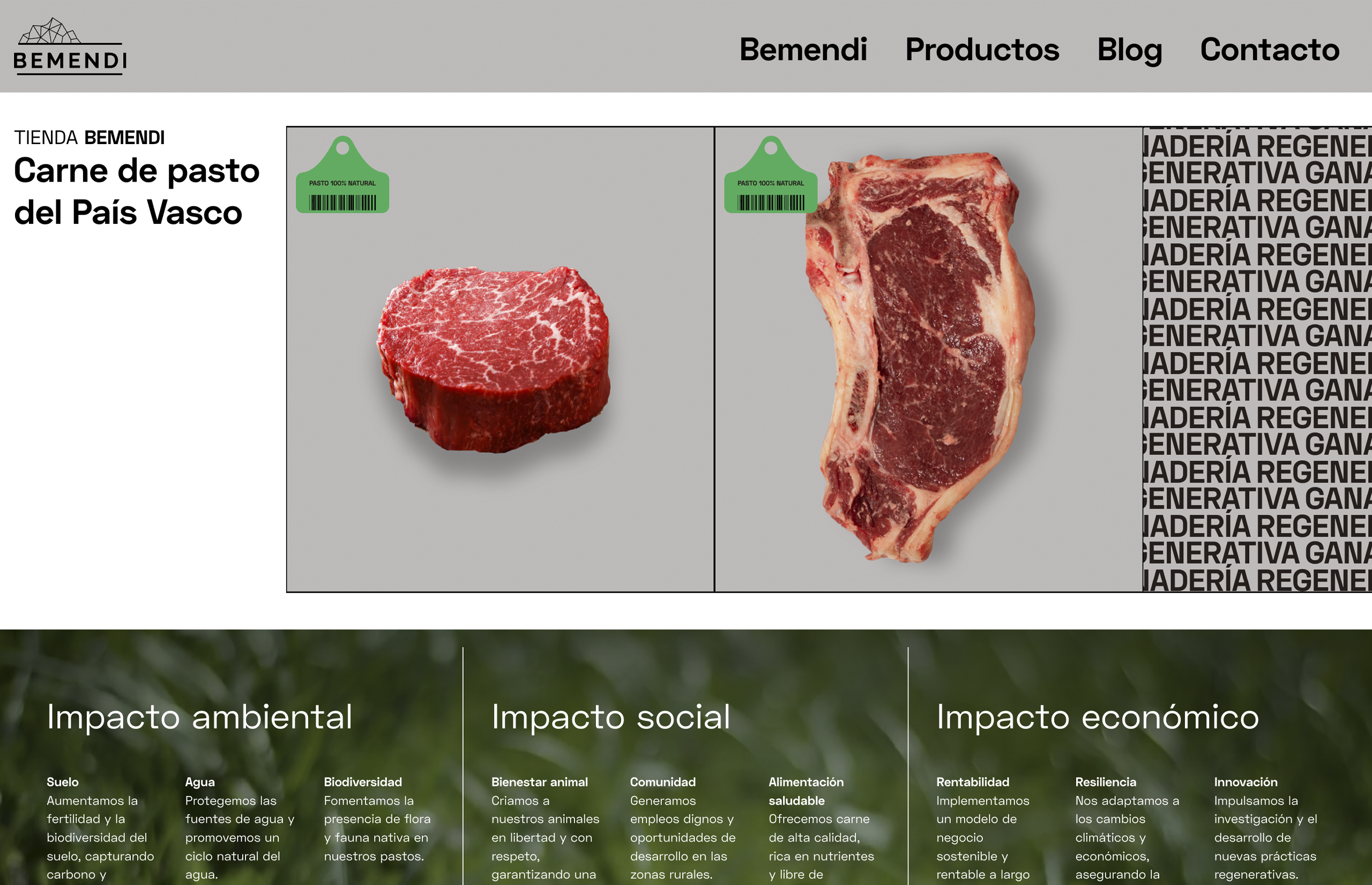 ▷ Ejemplo de página w▷ Ejemplo de página web para granjas [A medida]eb para carnicerías [A medida]