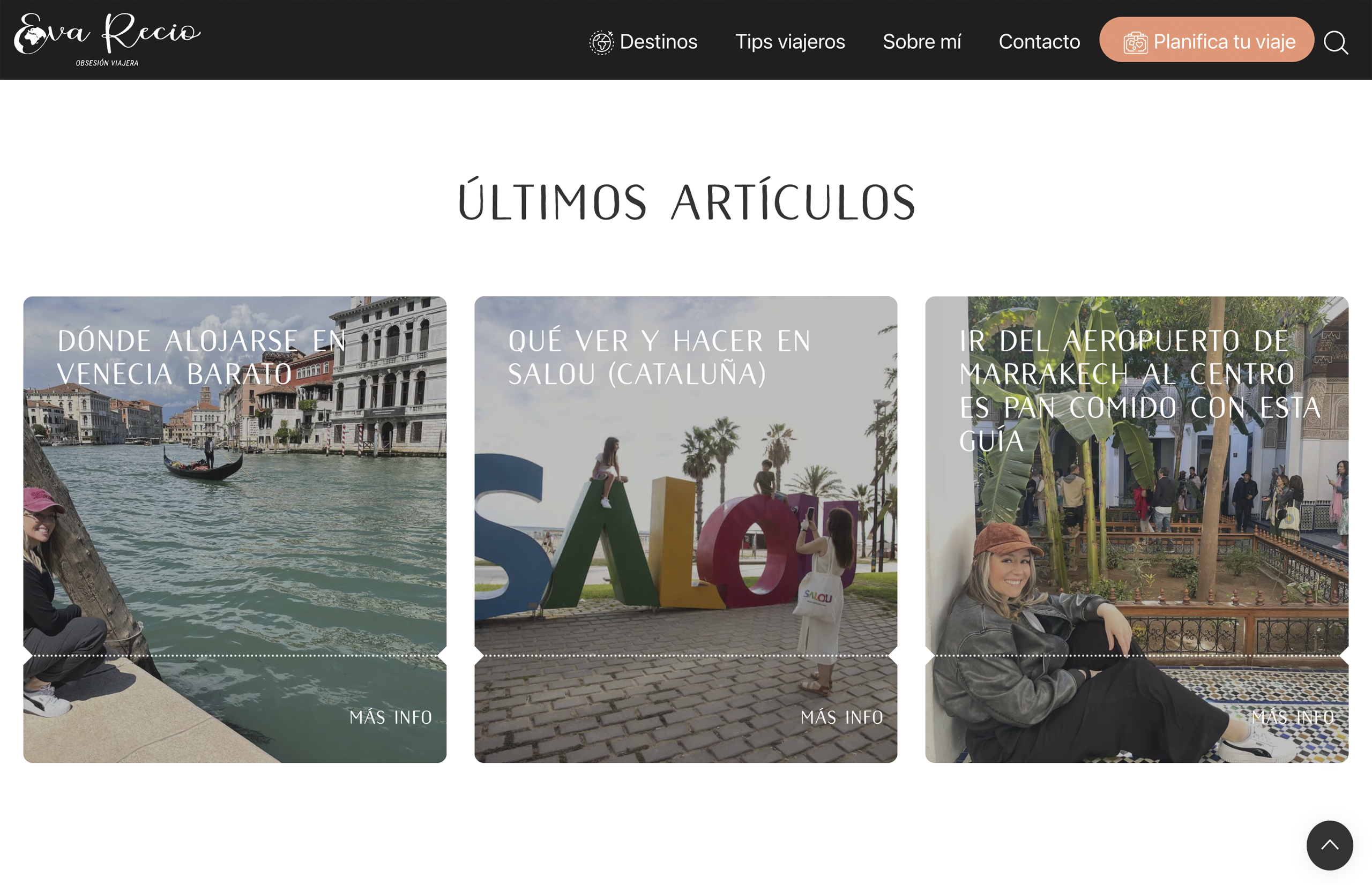 ▷ Ejemplo de página web para agencias de viajes[A medida]
