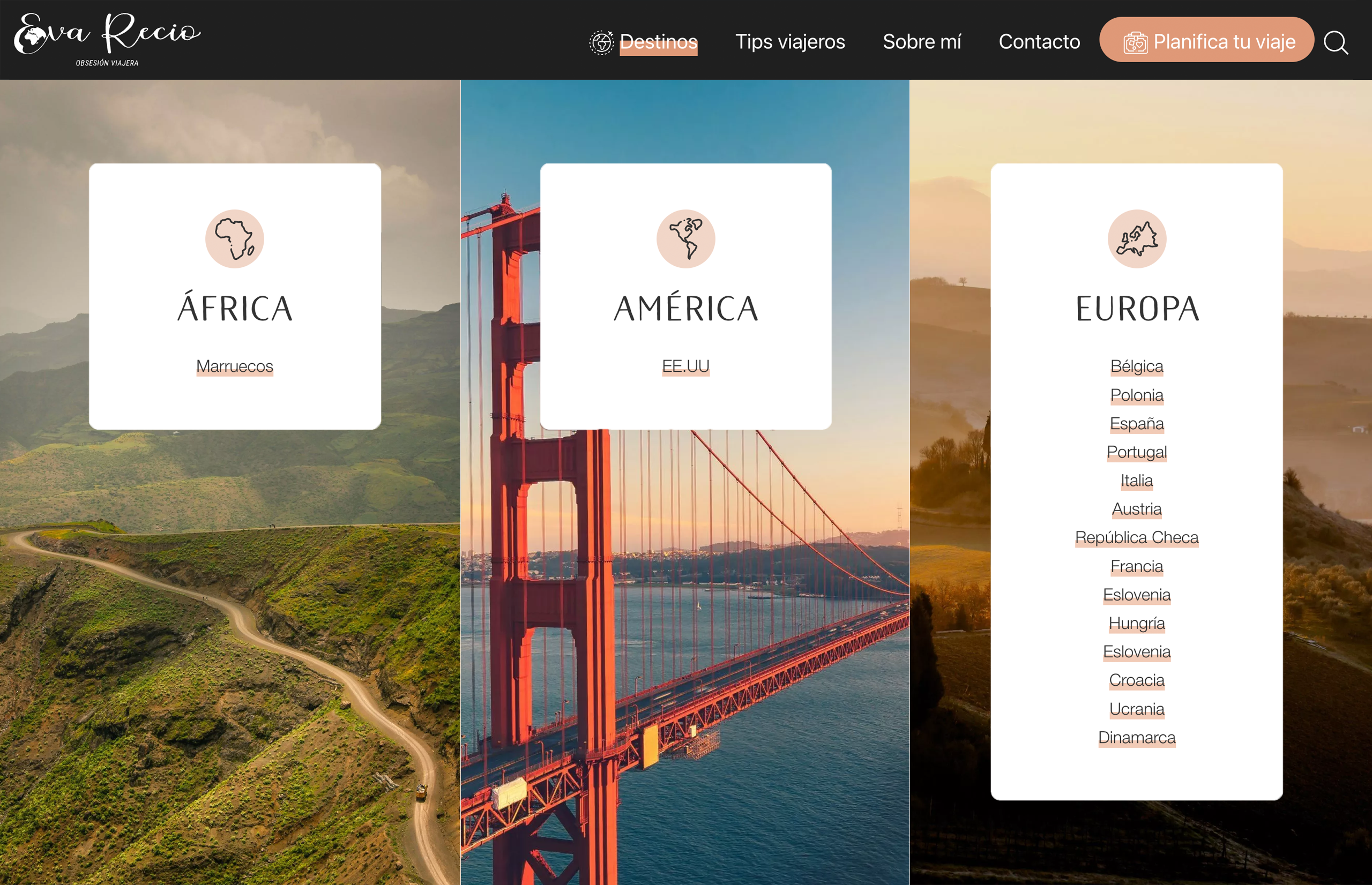 ▷ Ejemplo de página web para agencias de viajes[A medida]