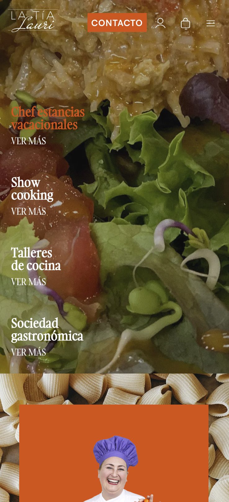▷ Ejemplo de página web para chefs privados [A medida]