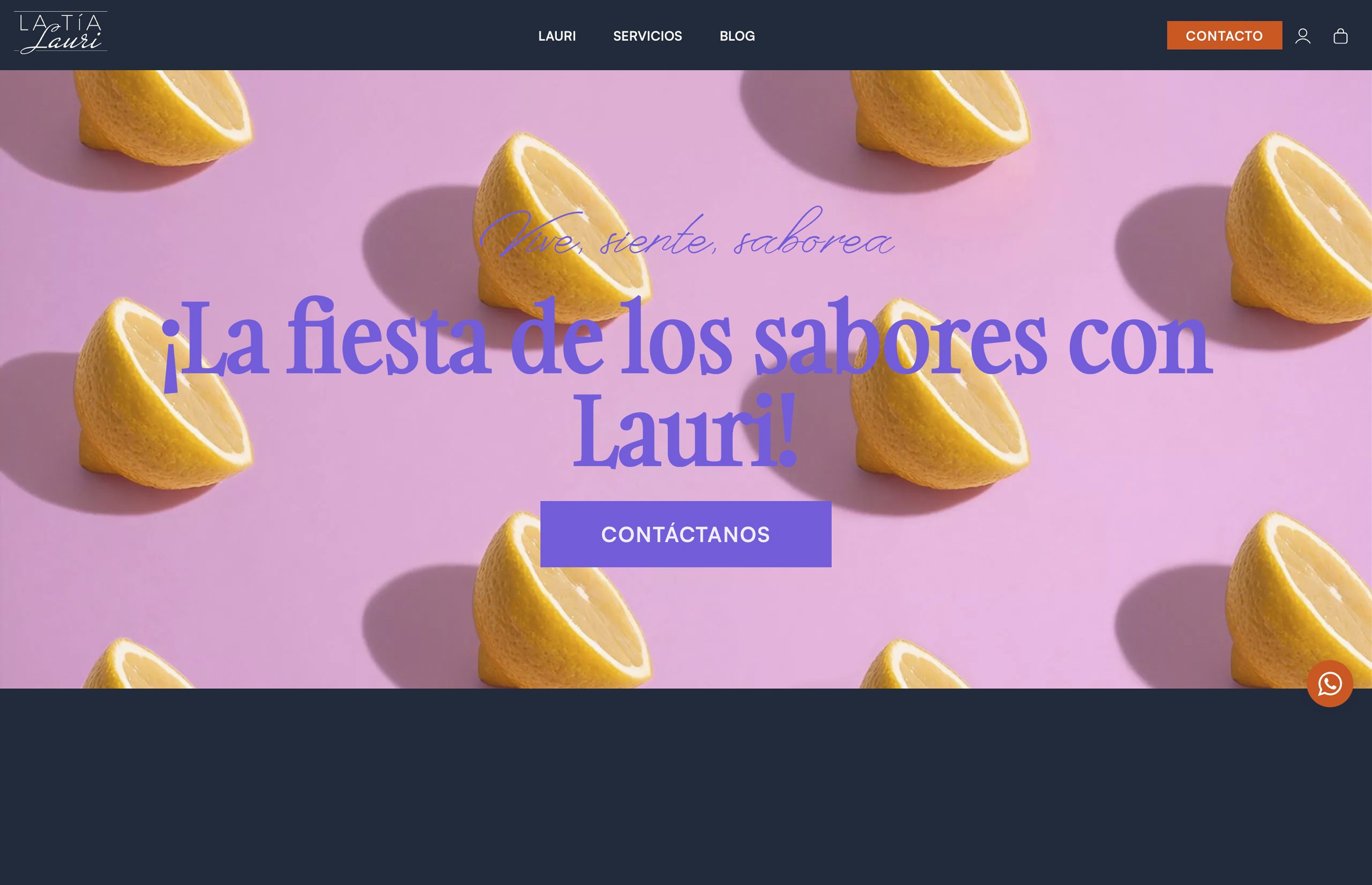 ▷ Ejemplo de página web para chefs privados [A medida]