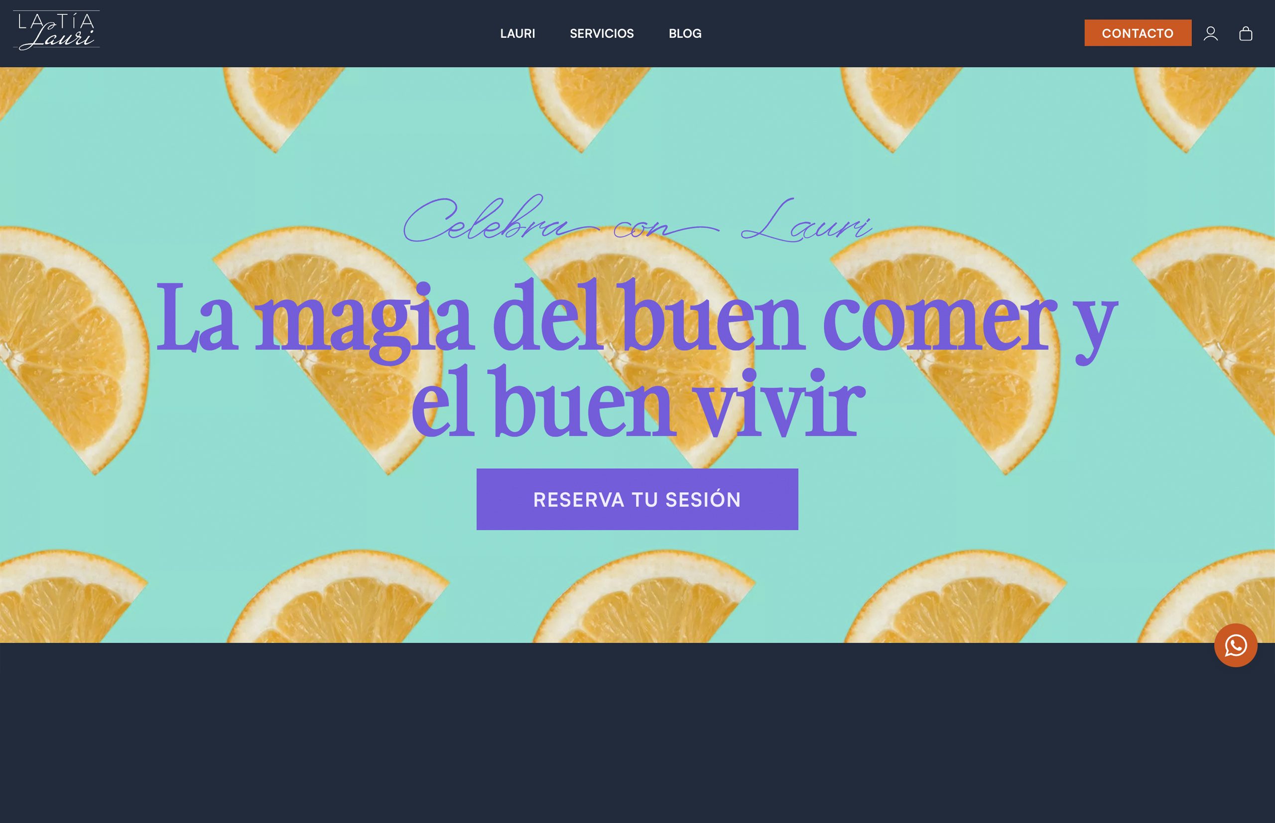 ▷ Ejemplo de página web para chefs privados [A medida]