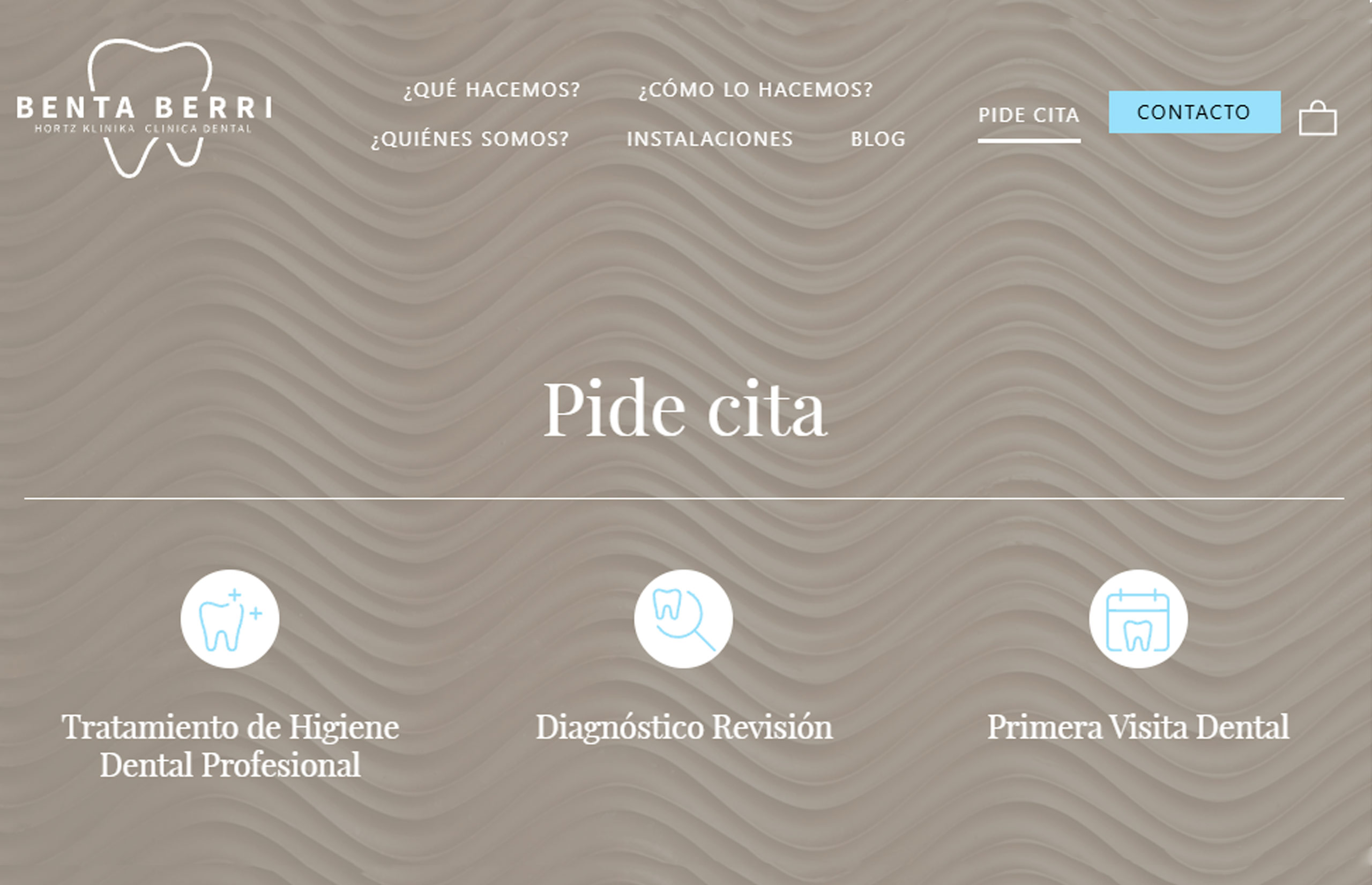 ▷ Ejemplo de página web para clínica dental