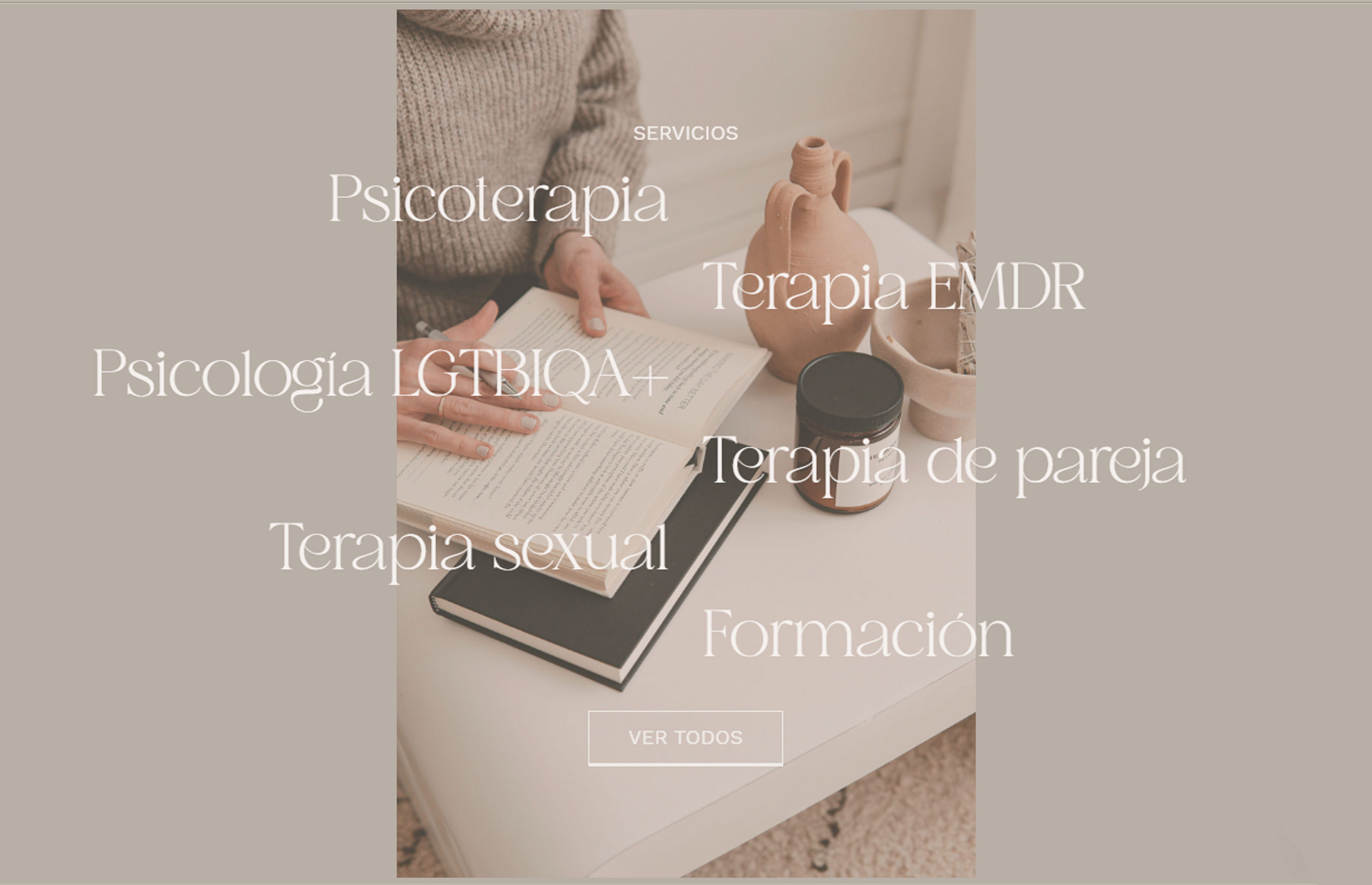 ▷ Ejemplo de página web para Psicología