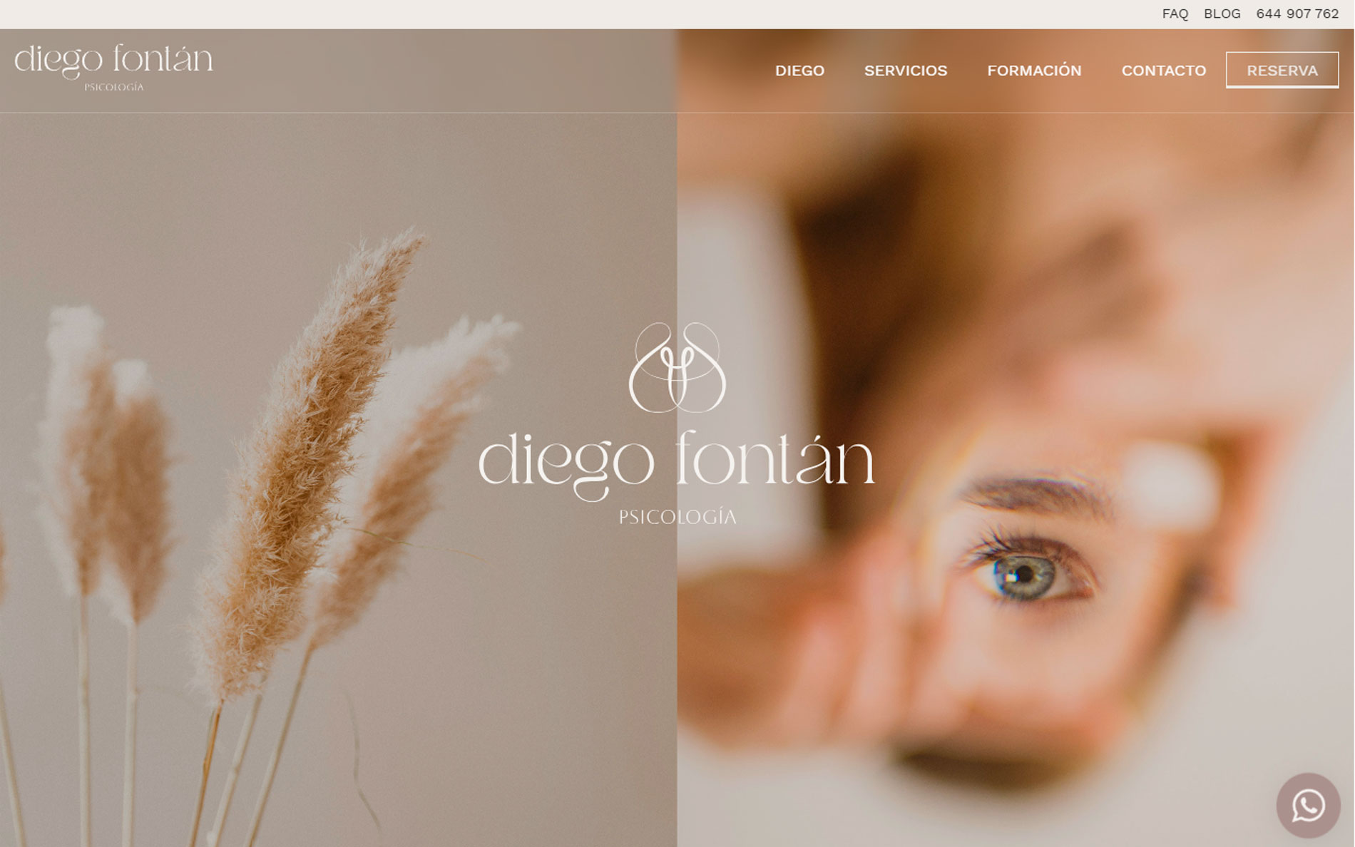 ▷ Ejemplo de página web para Psicología
