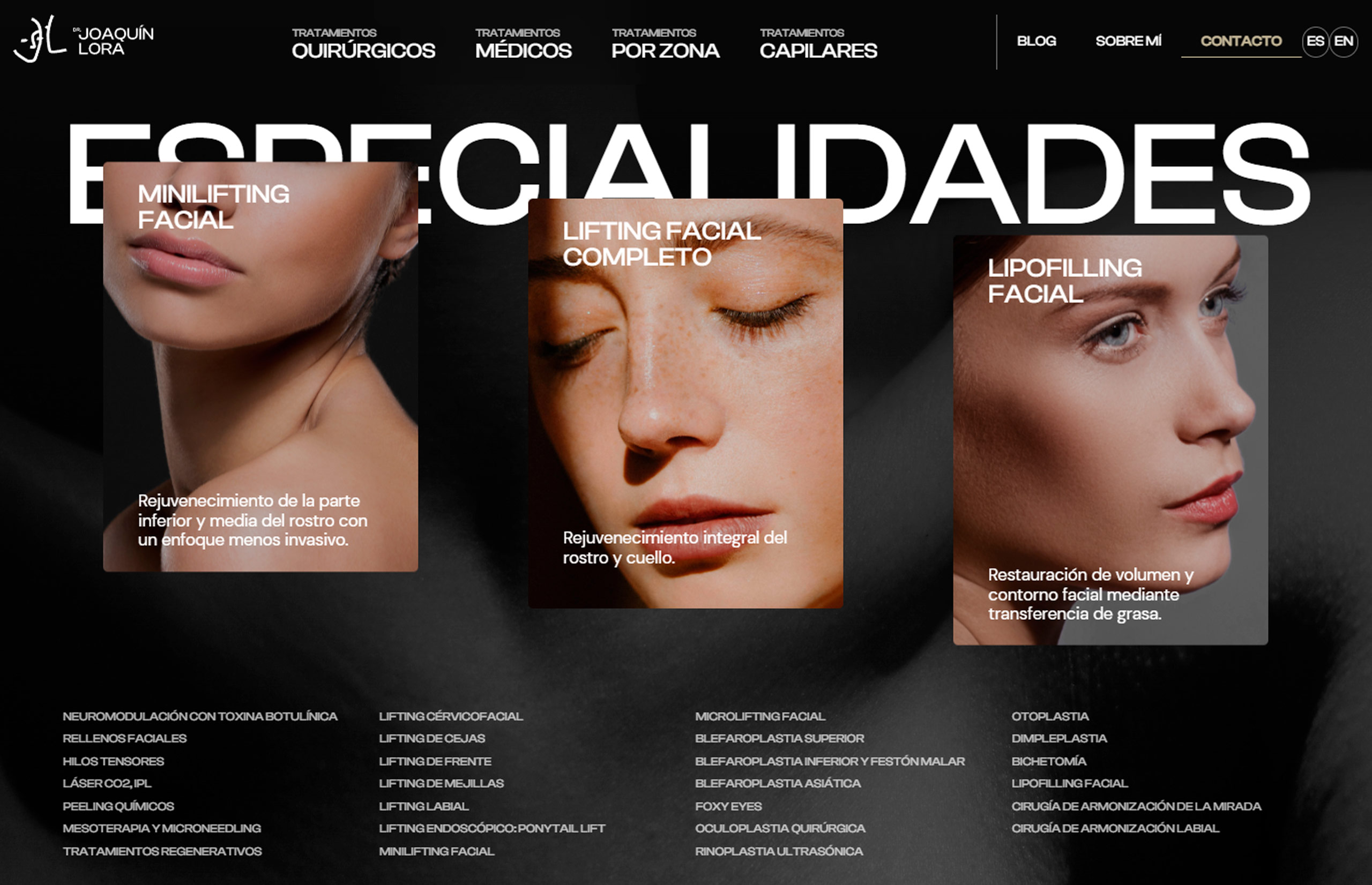 ▷ Ejemplo de página web para cirujanos plásticos ▷ Ejemplo de página web para cirujanos plásticos
