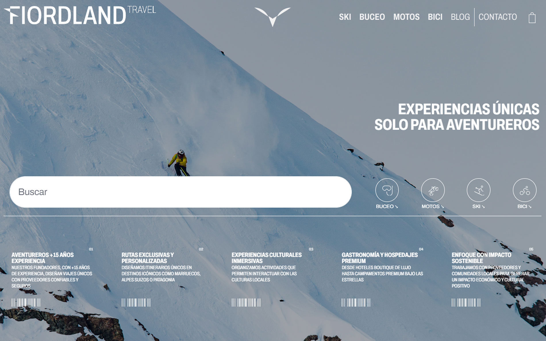 ▷ Ejemplo de página web para turismo