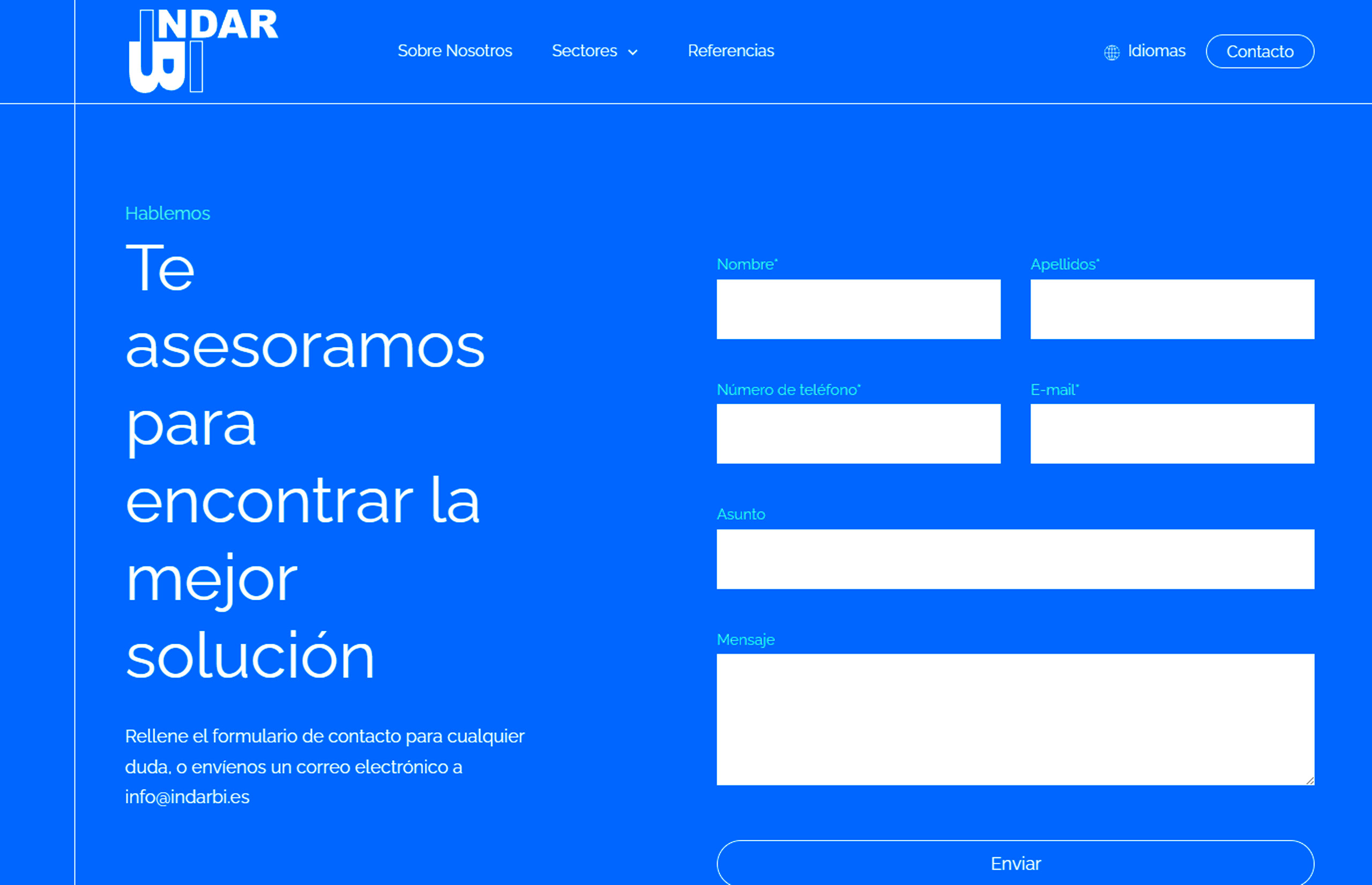 ▷ Ejemplo de página web para energías renovables