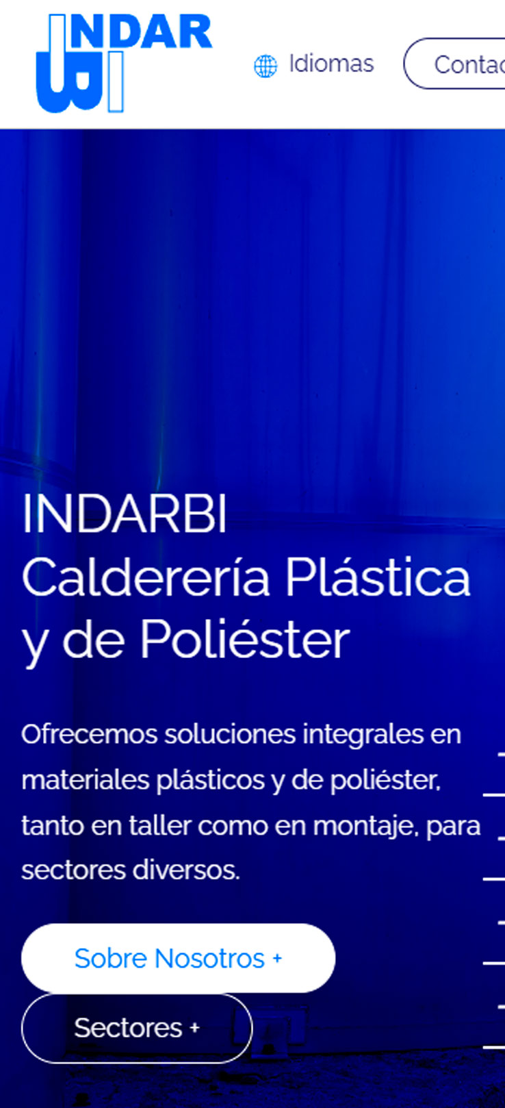 ▷ Ejemplo de página web para energías renovables