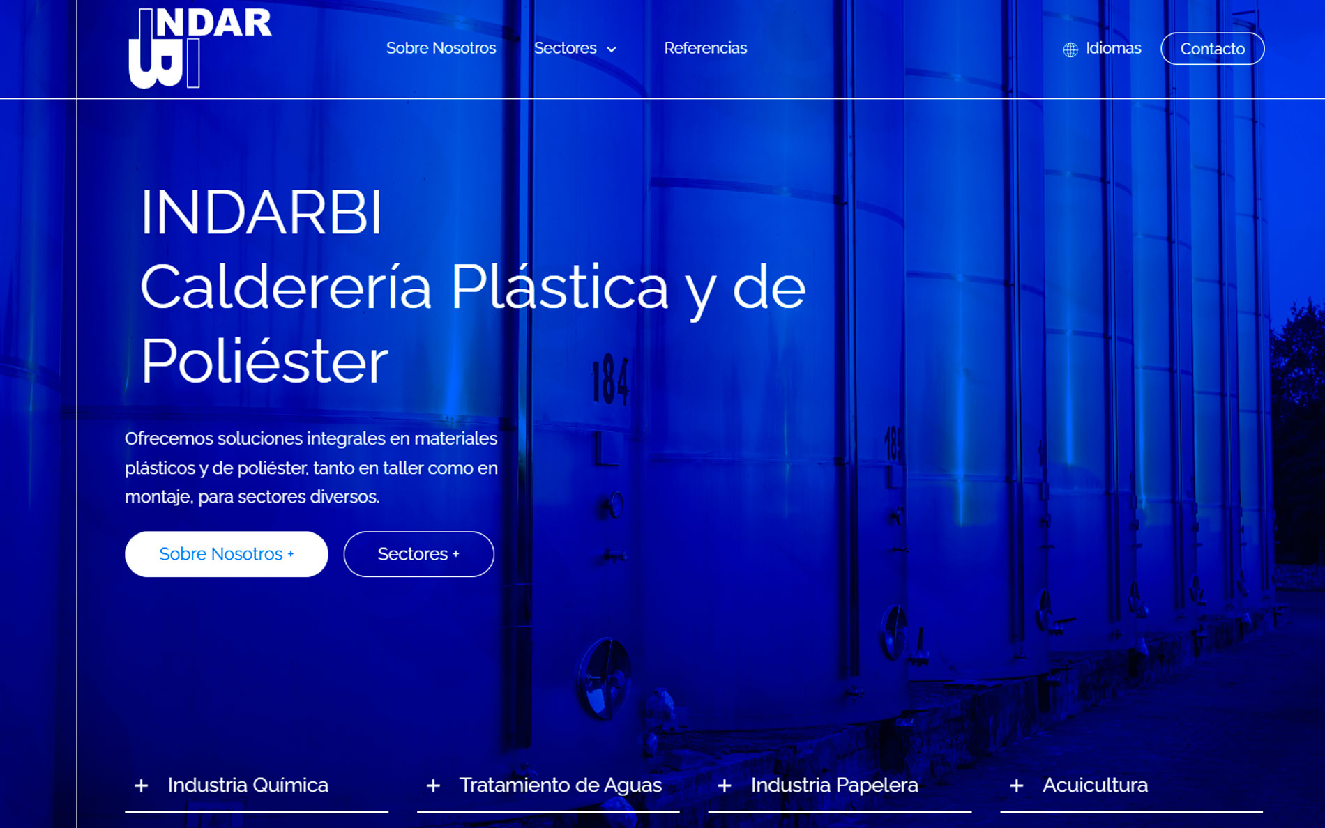 ▷ Ejemplo de página web para energías renovables