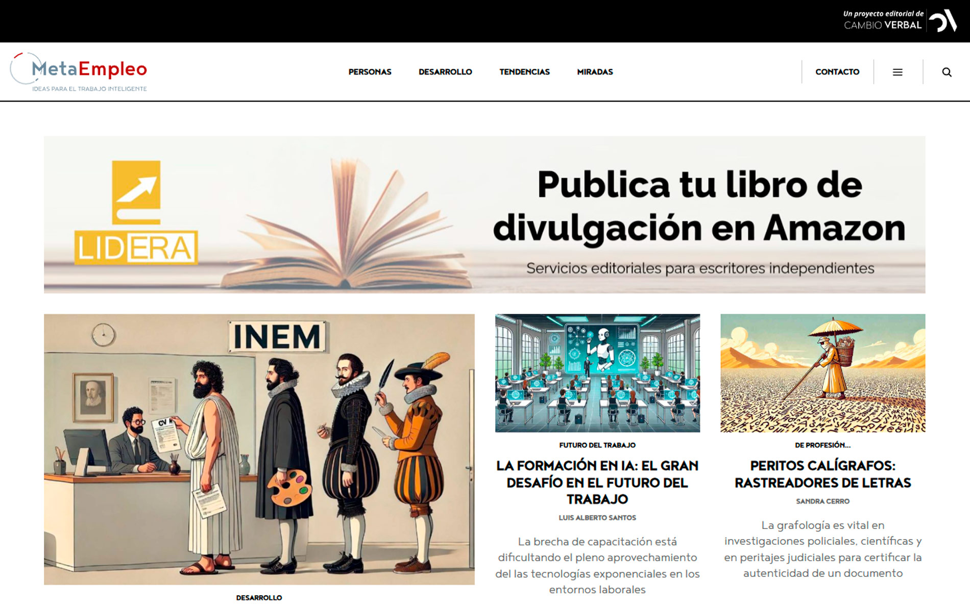 ▷ Ejemplo de página web para empleo