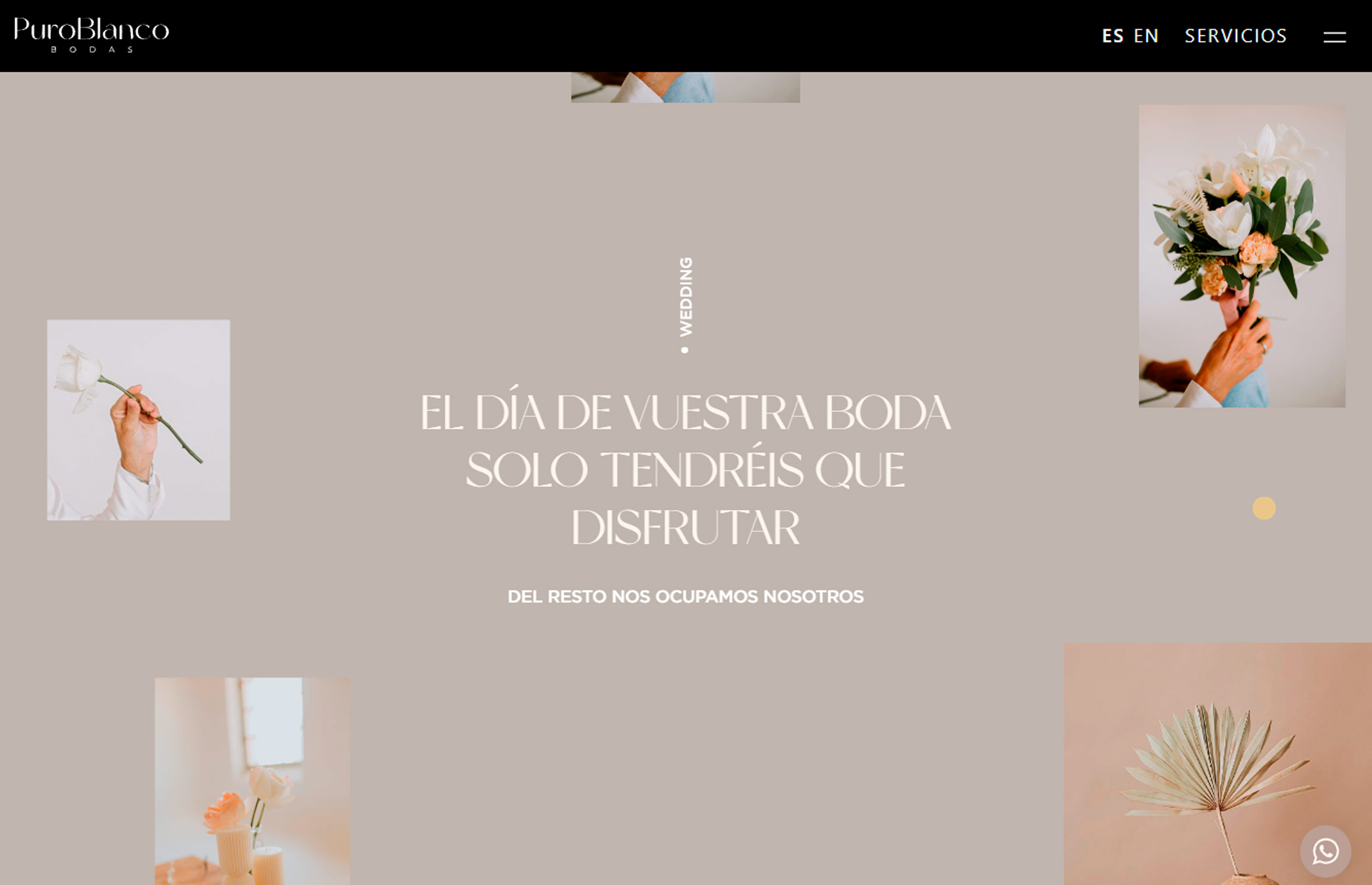 ▷ Ejemplo de página web para eventos