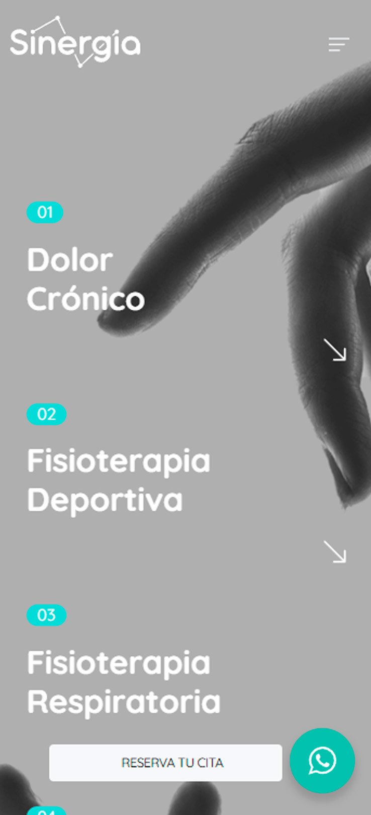 ▷ Ejemplo de página web para fisioterapia