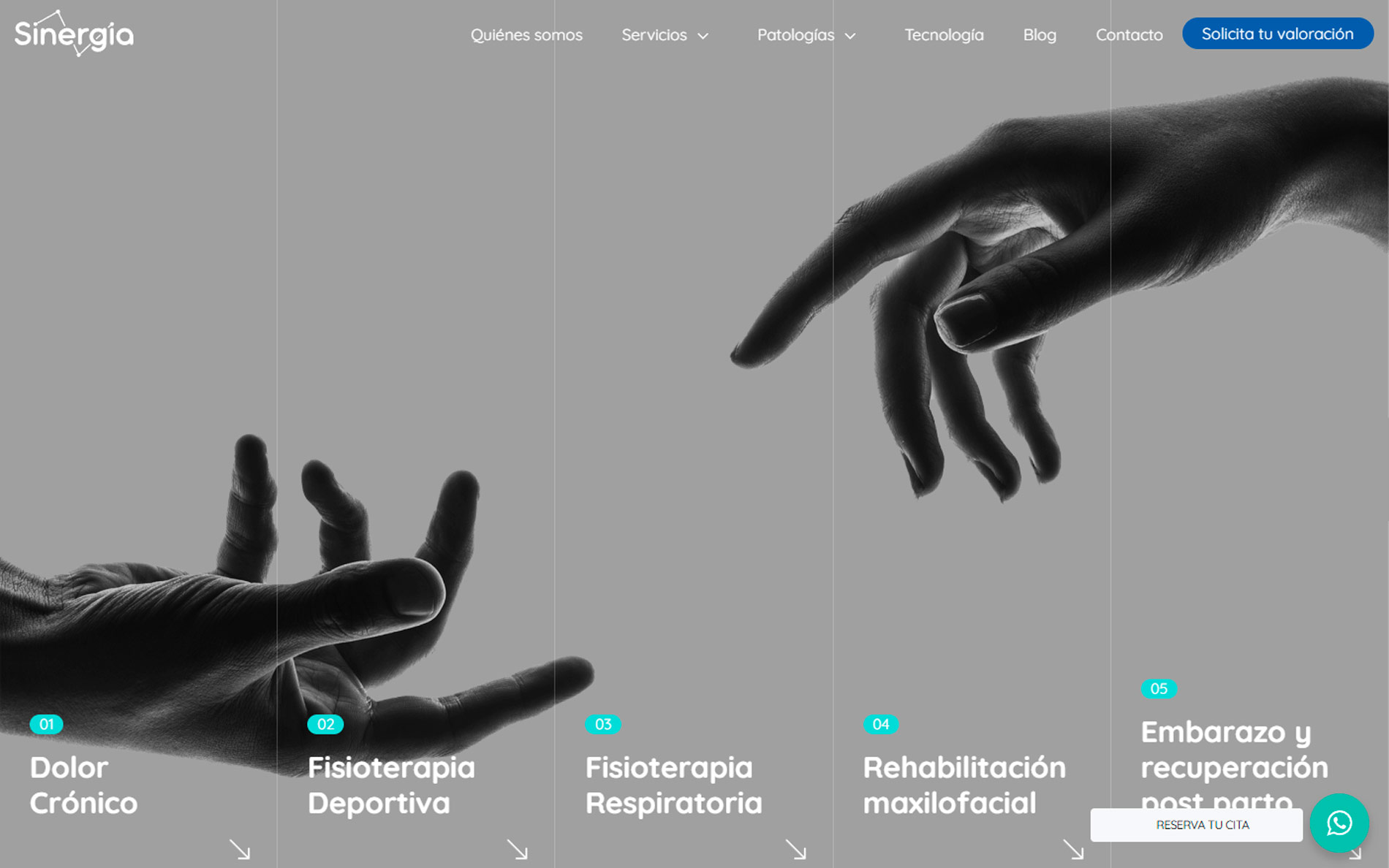 ▷ Ejemplo de página web para fisioterapia