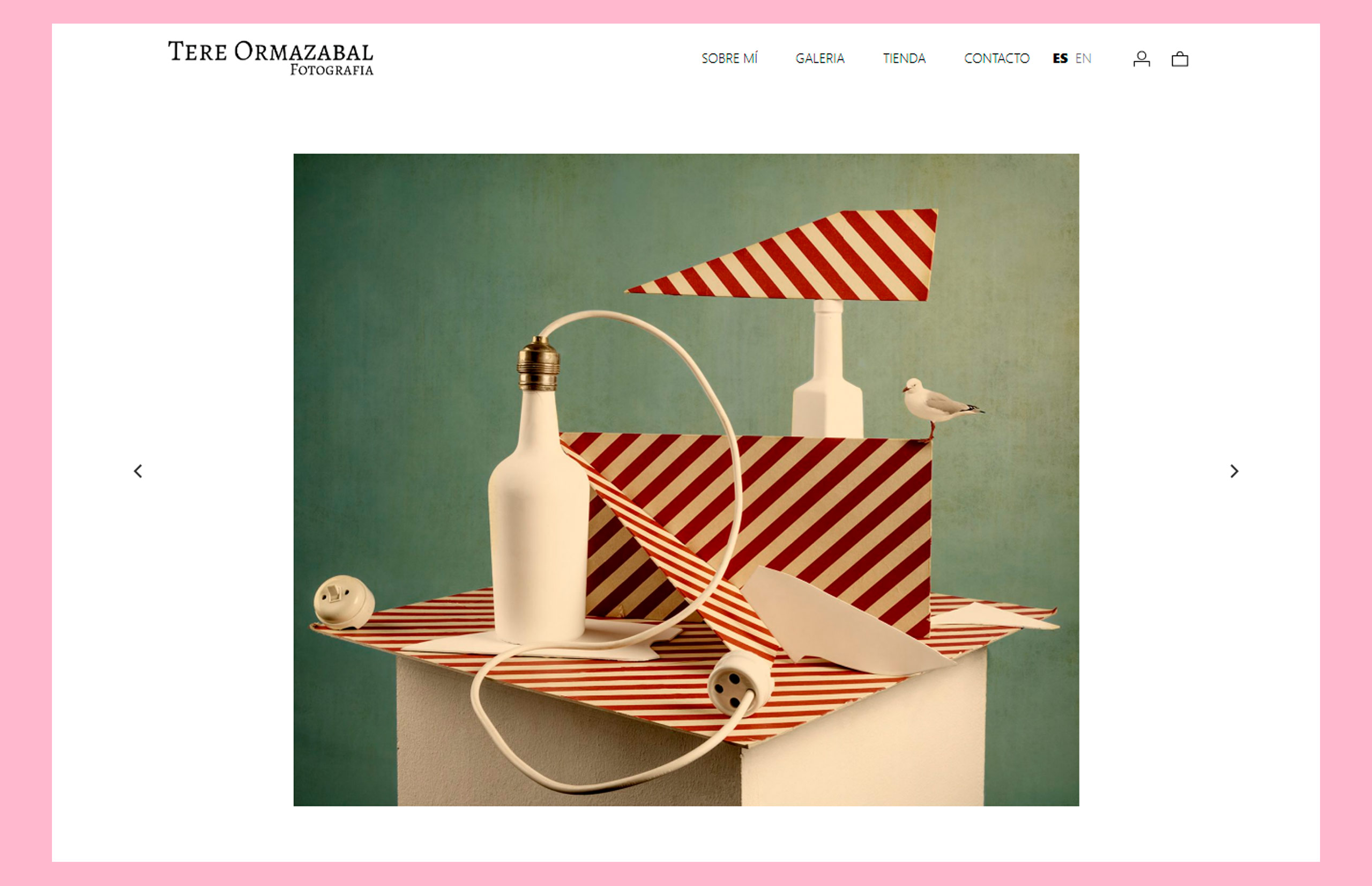 ▷ Ejemplo de página web para fotografía