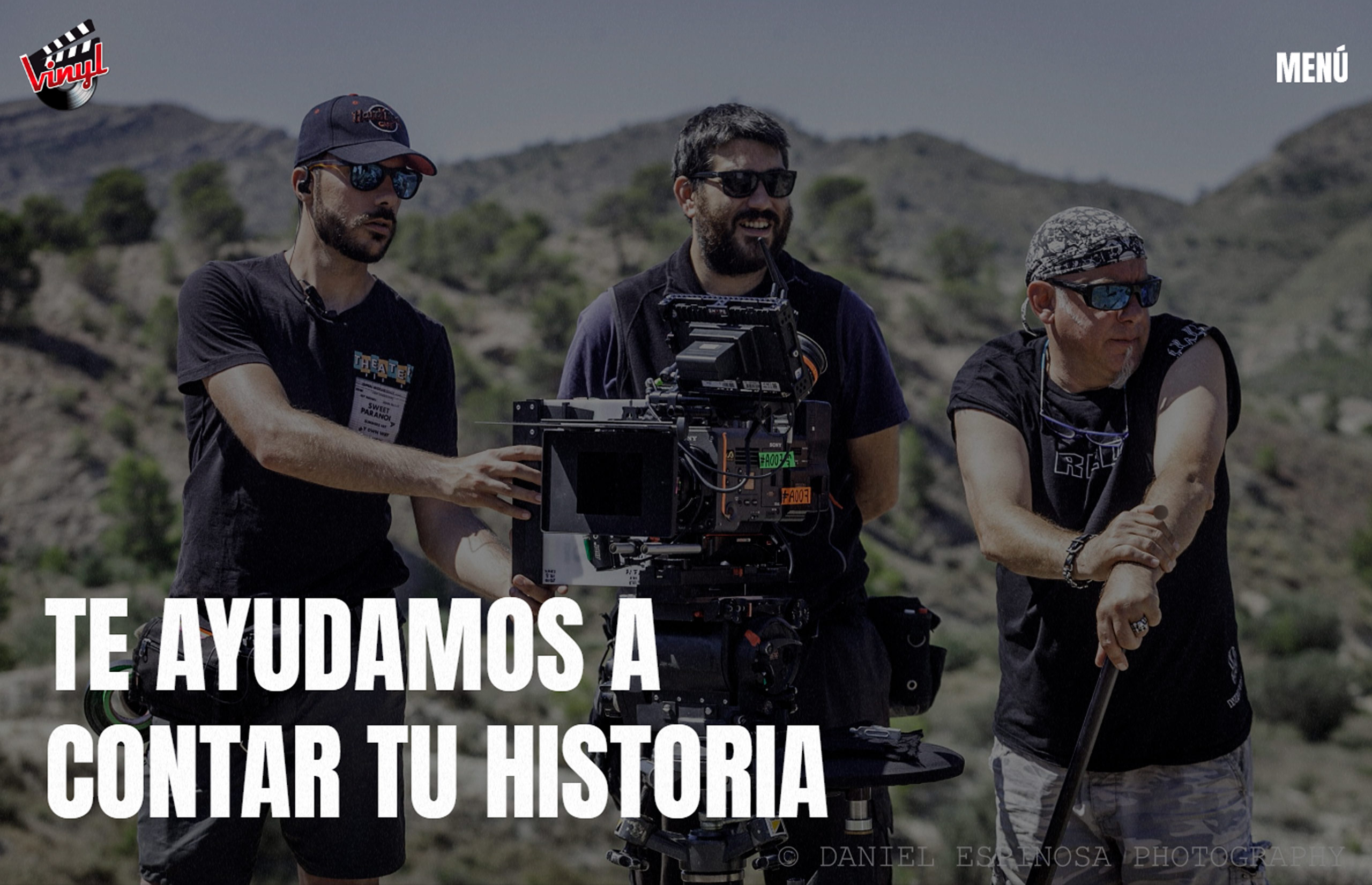 ▷ Ejemplo de página web para audiovisuales