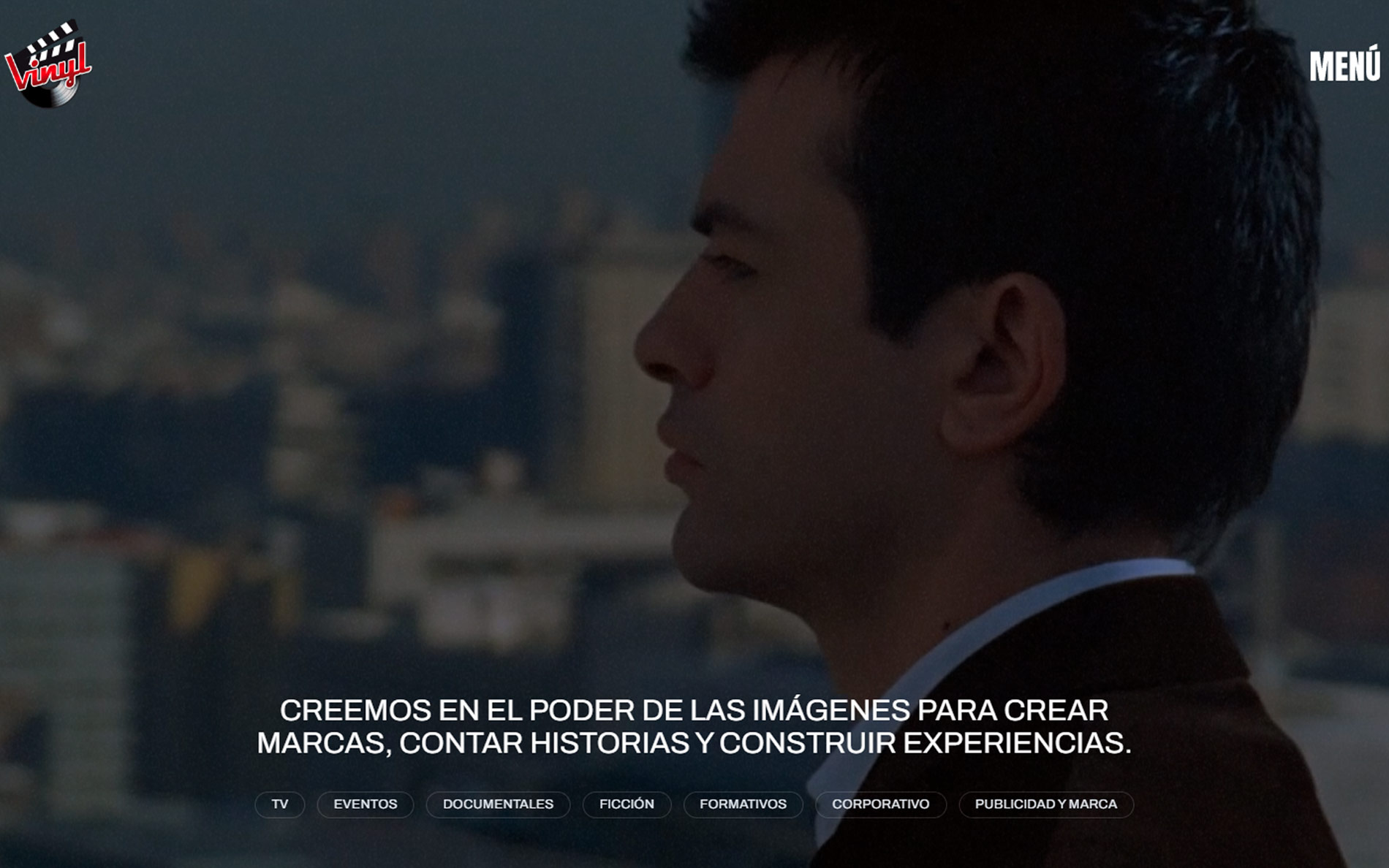 ▷ Ejemplo de página web para audiovisuales