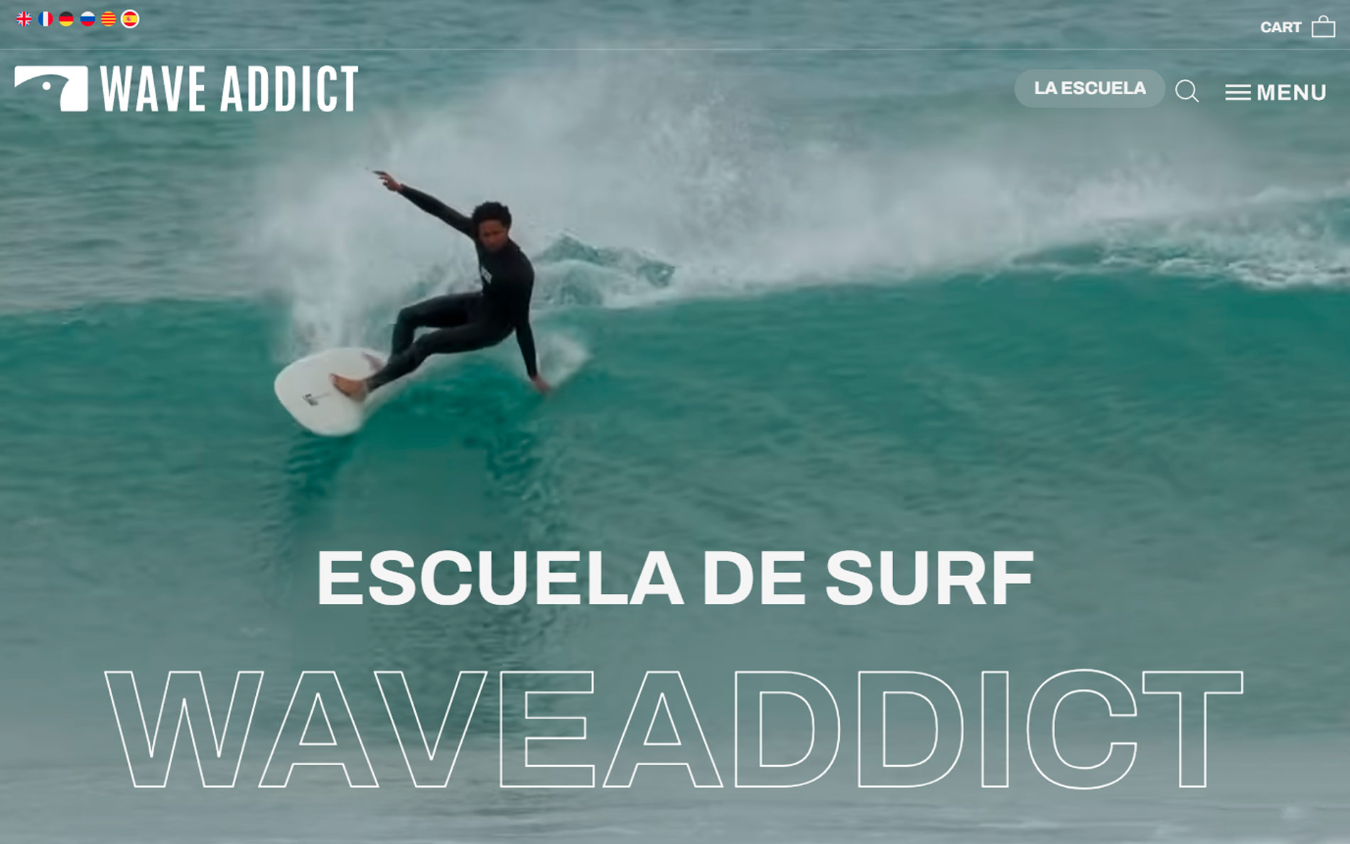 ▷ Ejemplo de página web para deportes acuáticos
