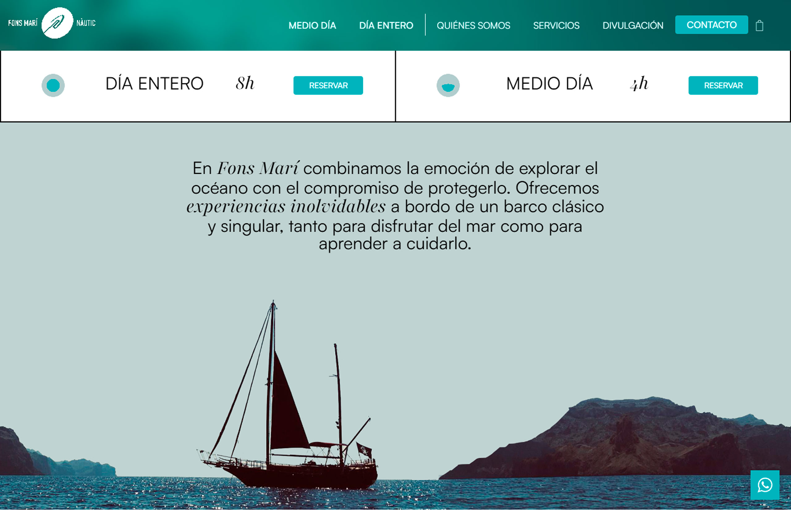 ▷ Ejemplo de página web para Turismo Marítimo ▷ Ejemplo de página web para Turismo Marítimo