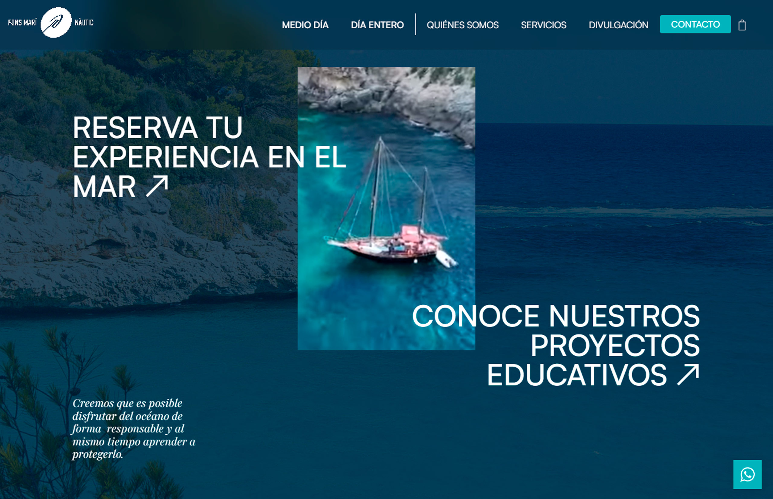 ▷ Ejemplo de página web para Turismo Marítimo ▷ Ejemplo de página web para Turismo Marítimo