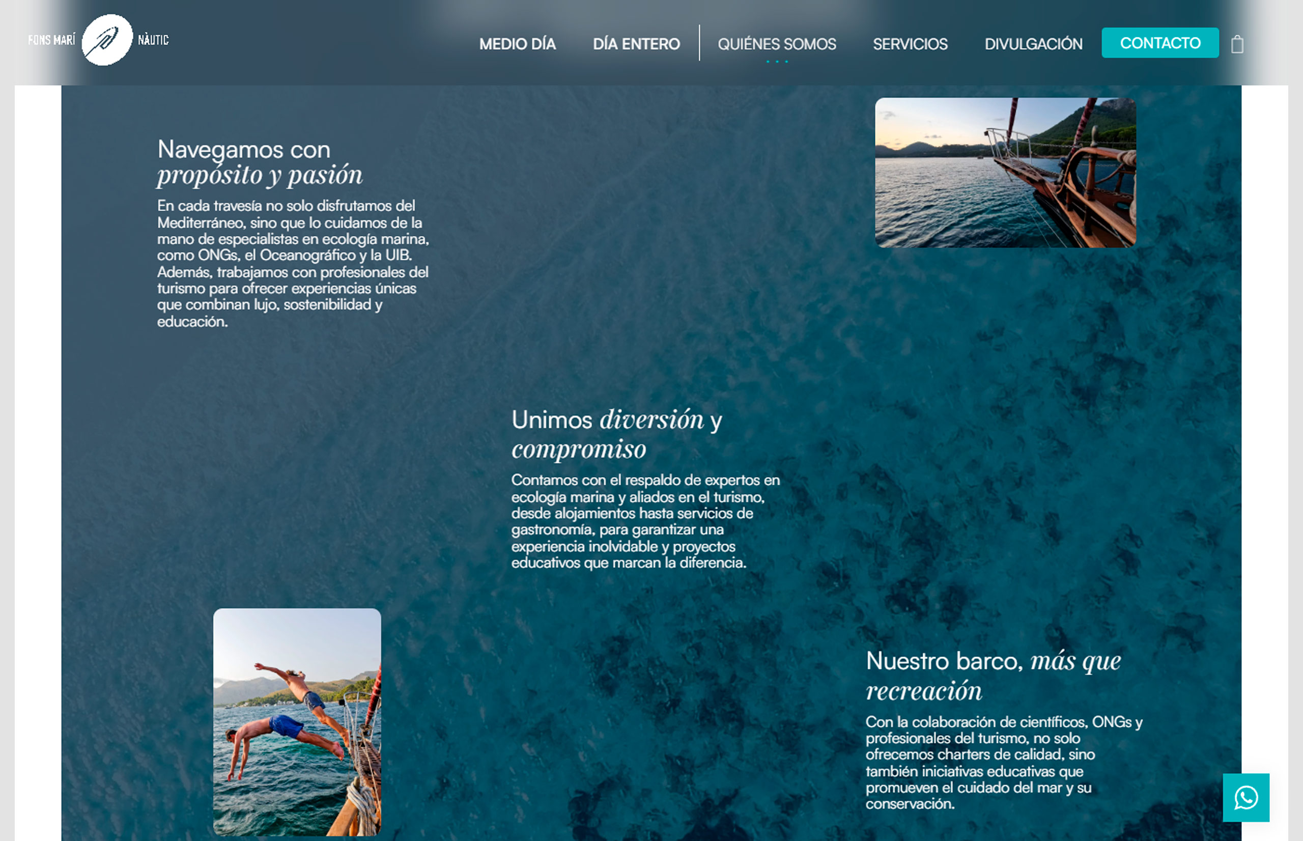 ▷ Ejemplo de página web para Turismo Marítimo ▷ Ejemplo de página web para Turismo Marítimo