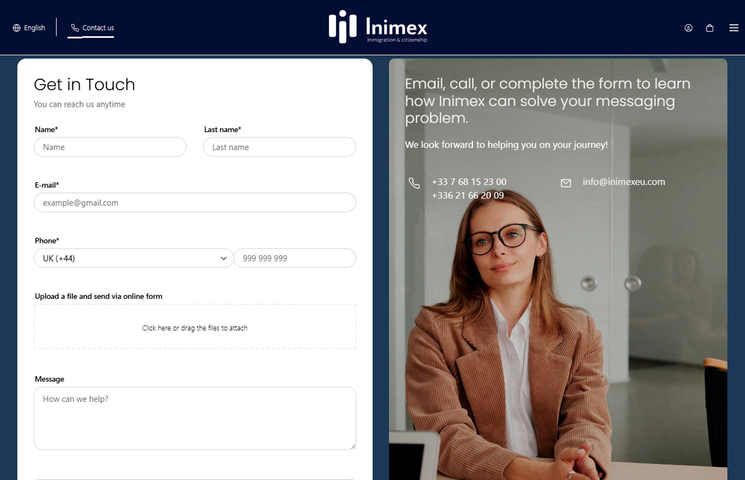 ▷ Ejemplo de página web para consultorías