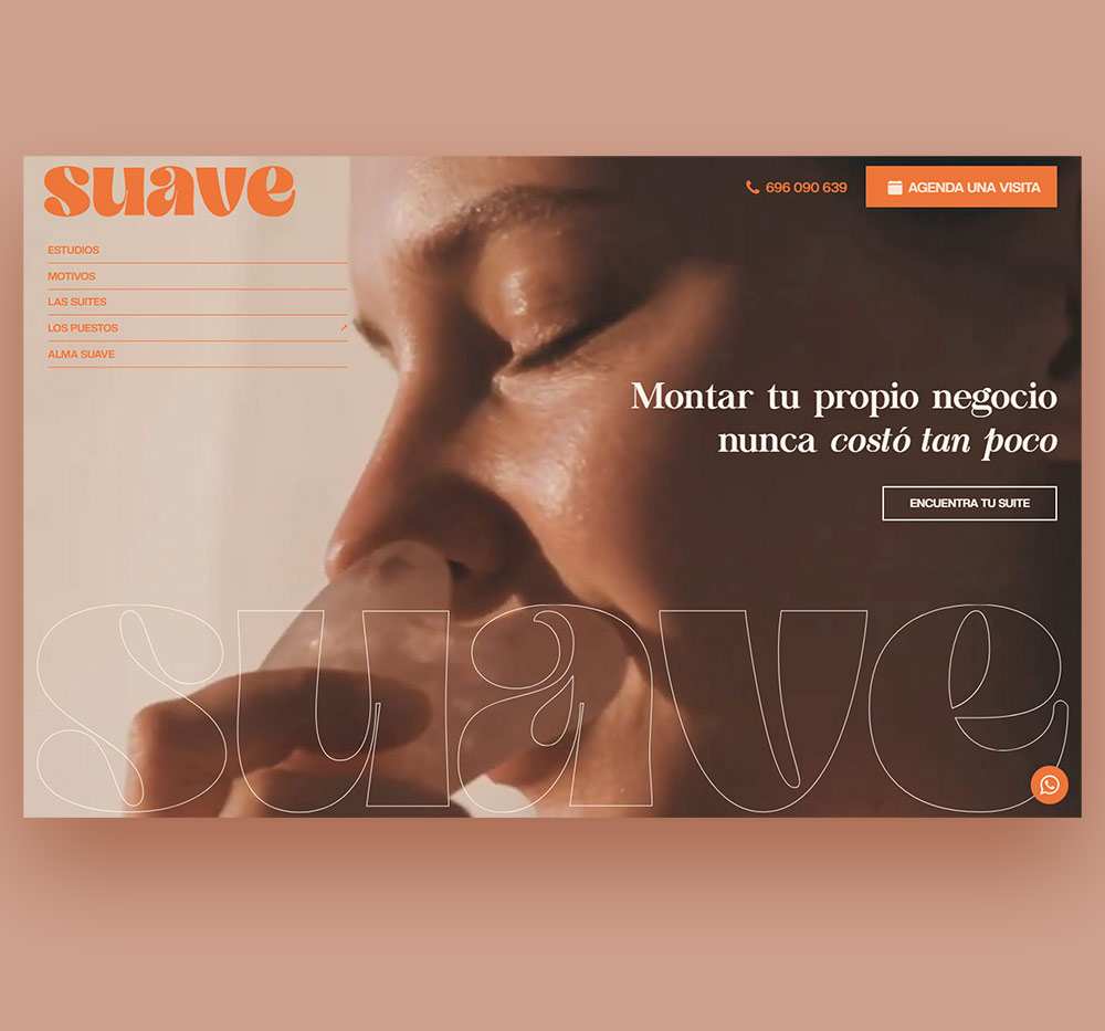 ▷ Ejemplo de página web para coworking