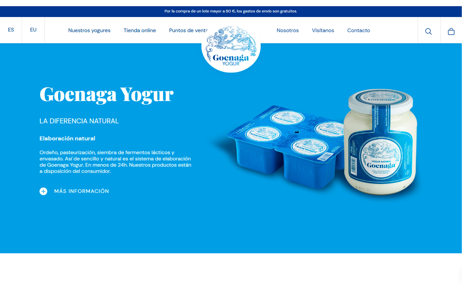 ▷ Ejemplo de página web para productos artesanales