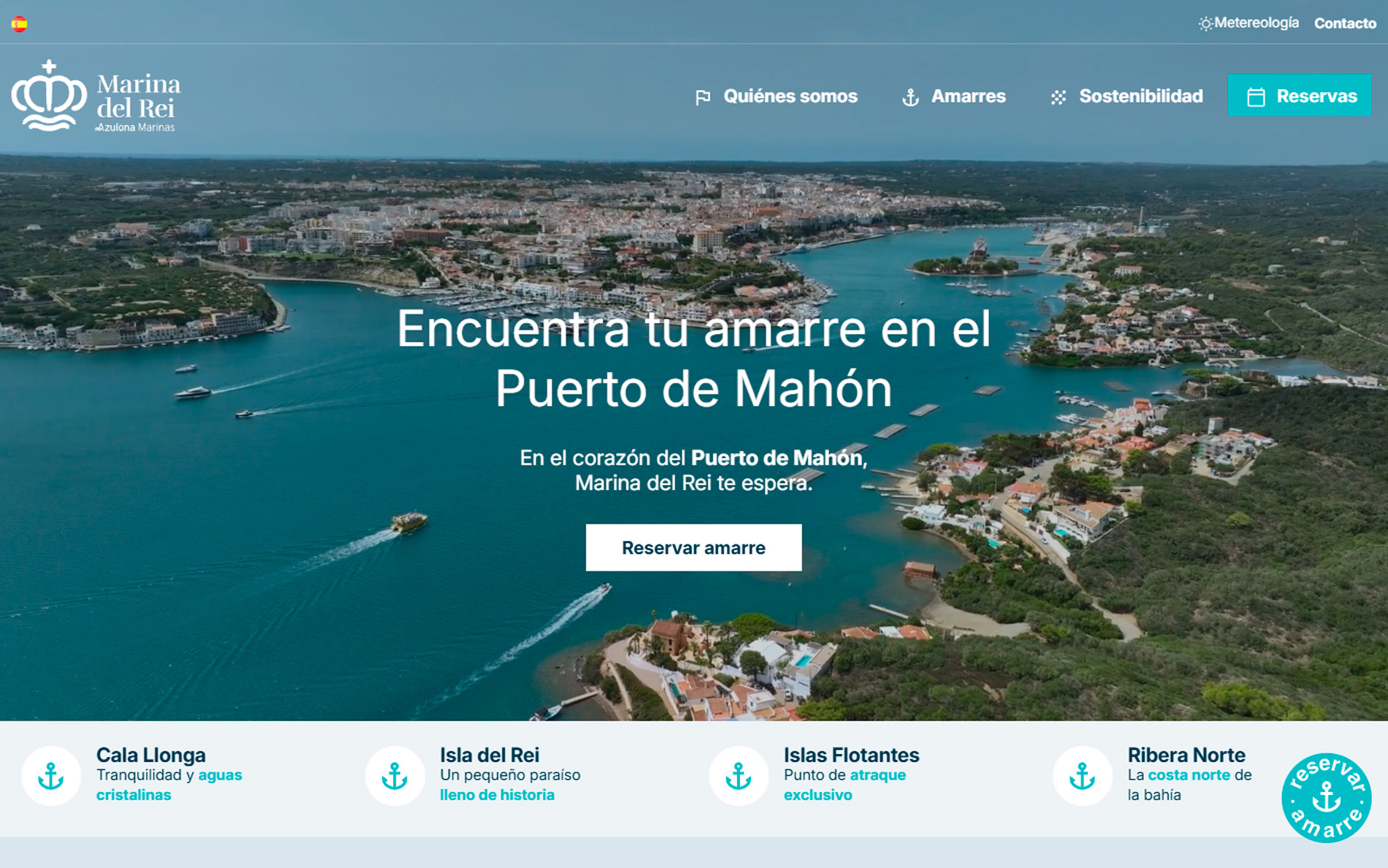▷ Ejemplo de página web para alojamiento en barcos