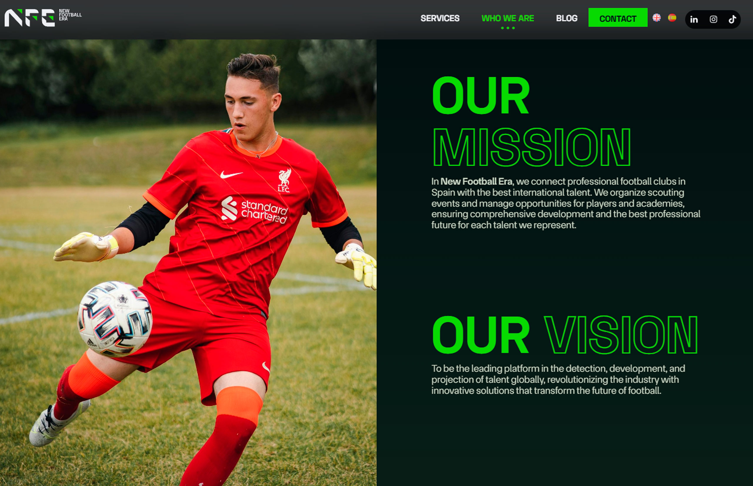▷ Ejemplo de página web para formación y análisis futbolístico ▷ Ejemplo de página web para formación y análisis futbolístico