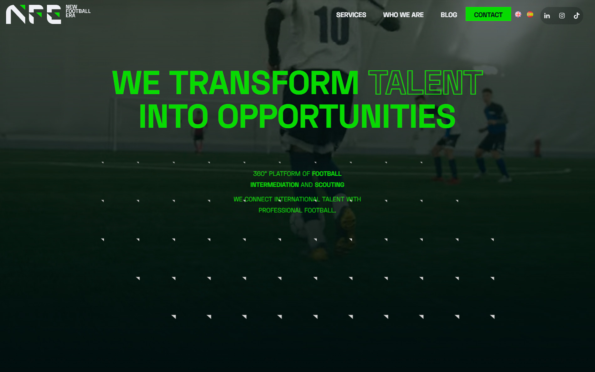 ▷ Ejemplo de página web para formación y análisis futbolístico