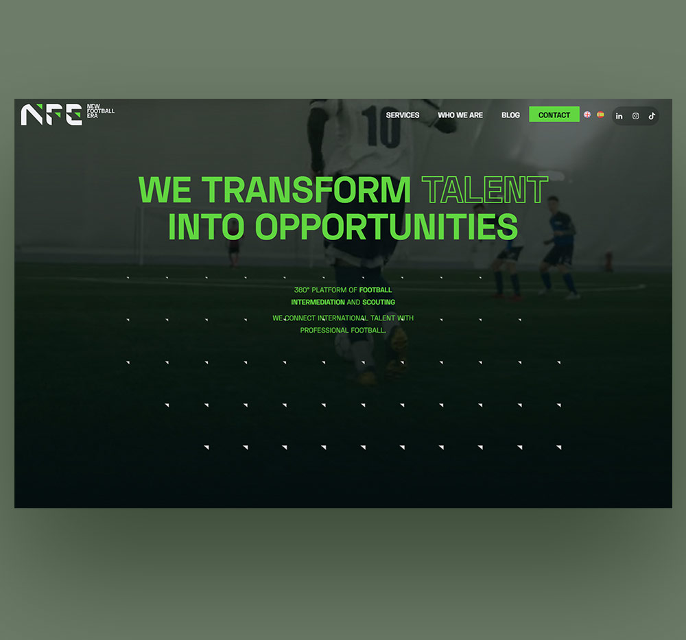 ▷ Ejemplo de página web para formación y análisis futbolístico