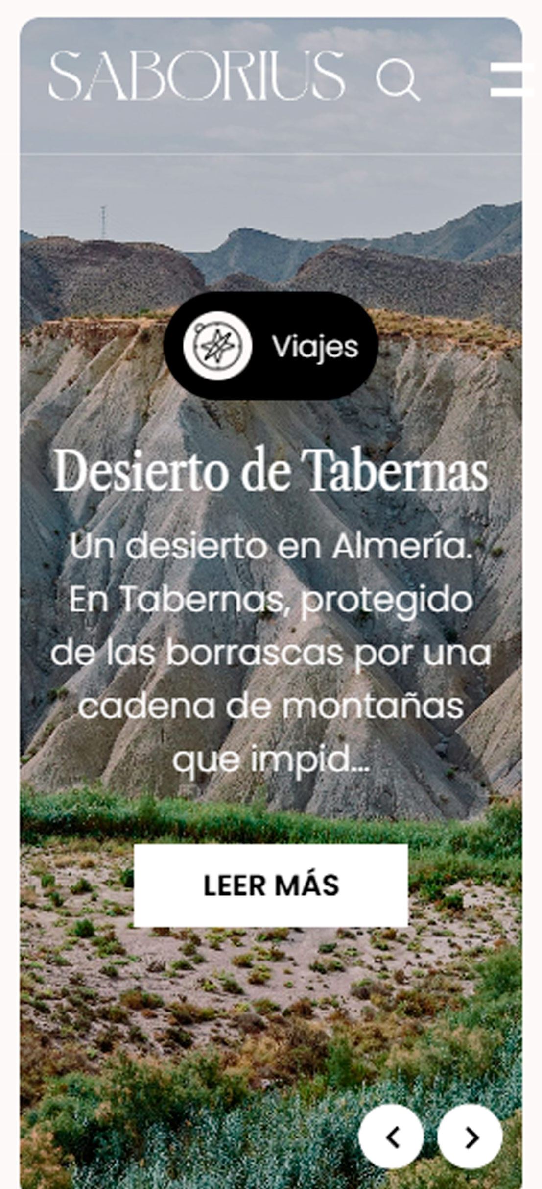 ▷ Ejemplo de página web para blog de viajes y gastronomía ▷ Ejemplo de página web para blog de viajes y gastronomía