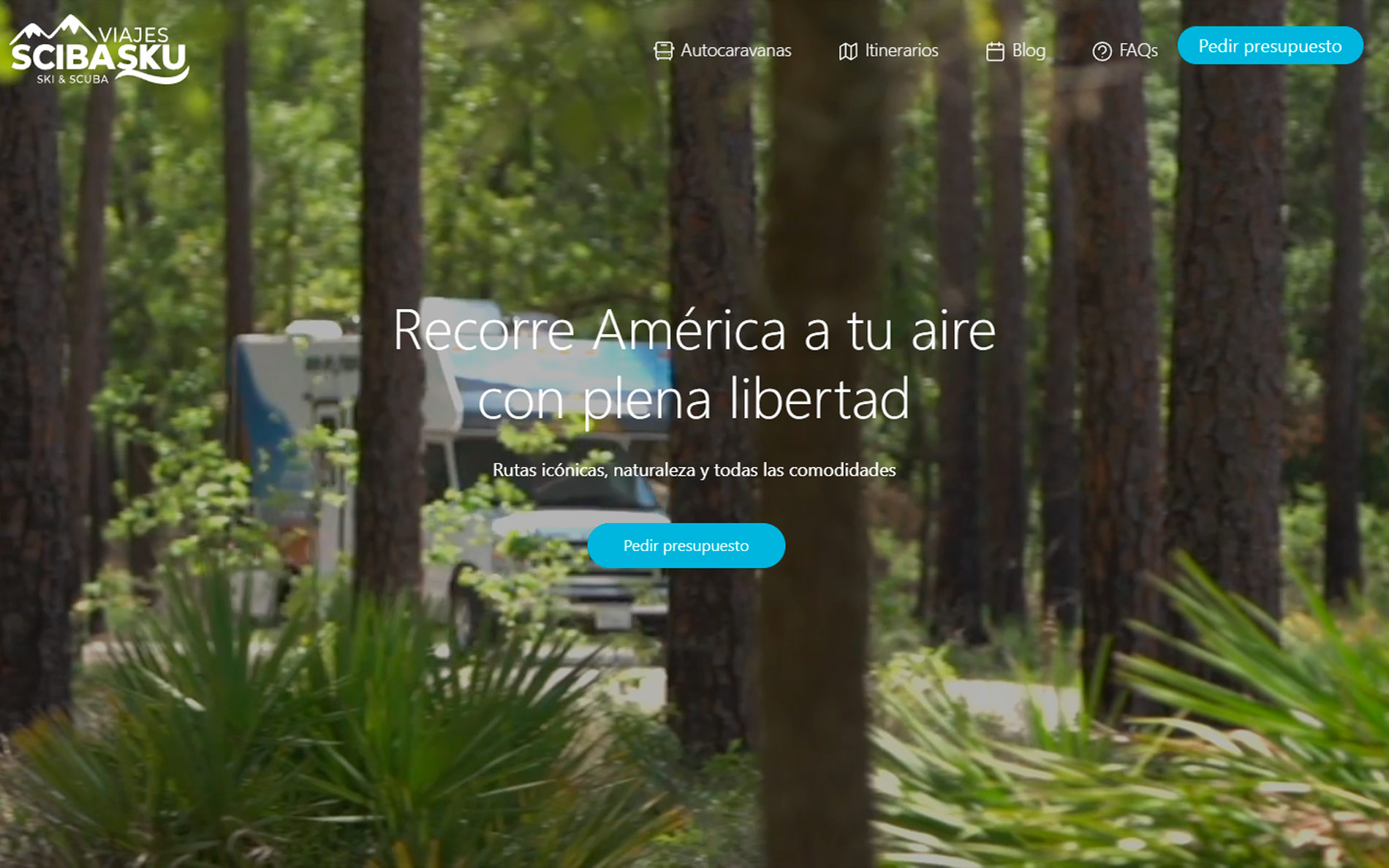 ▷ Ejemplo de página web para empresas de alquiler de autocaravanas